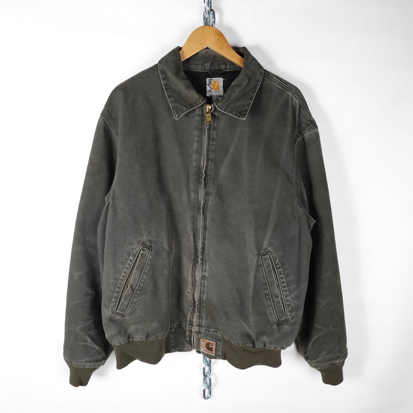 Vintage Carhartt Faded Green Jacket - Size L