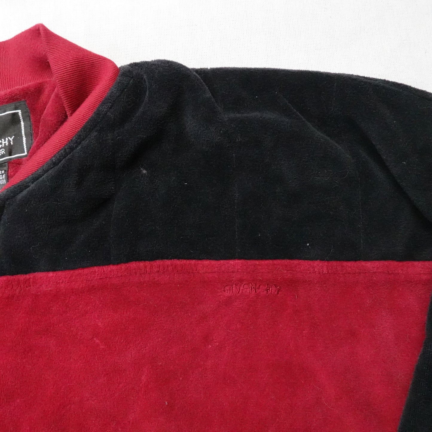 Vintage Givenchy Velour Zip Up - Size XL