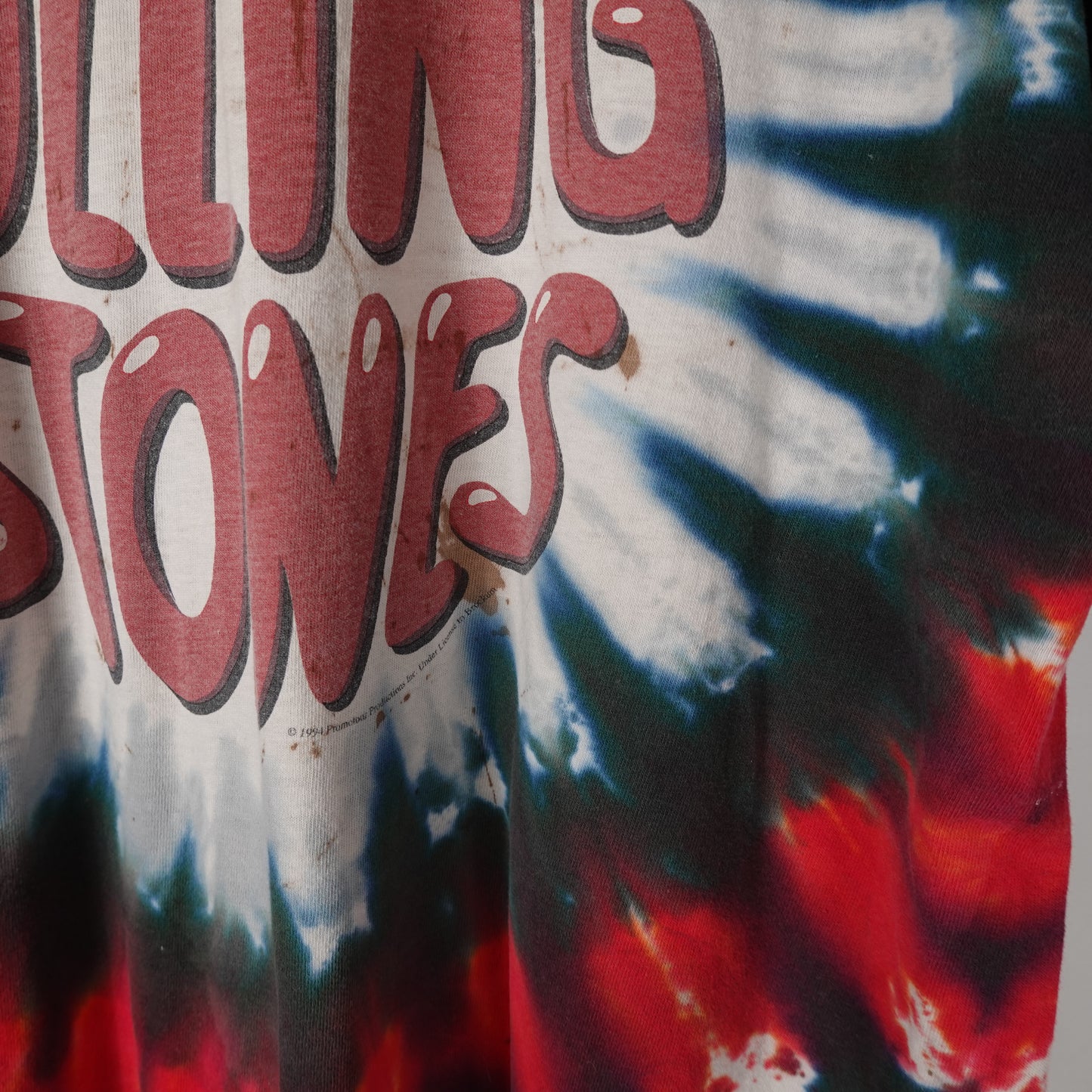 1994 Rolling Stones Liquid Blue Tee - Size XL