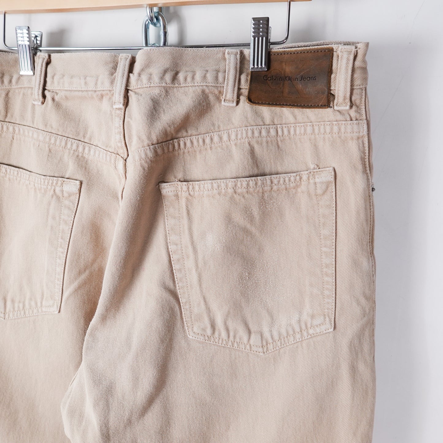 Vintage Calvin Klein Beige Denim - Size 32