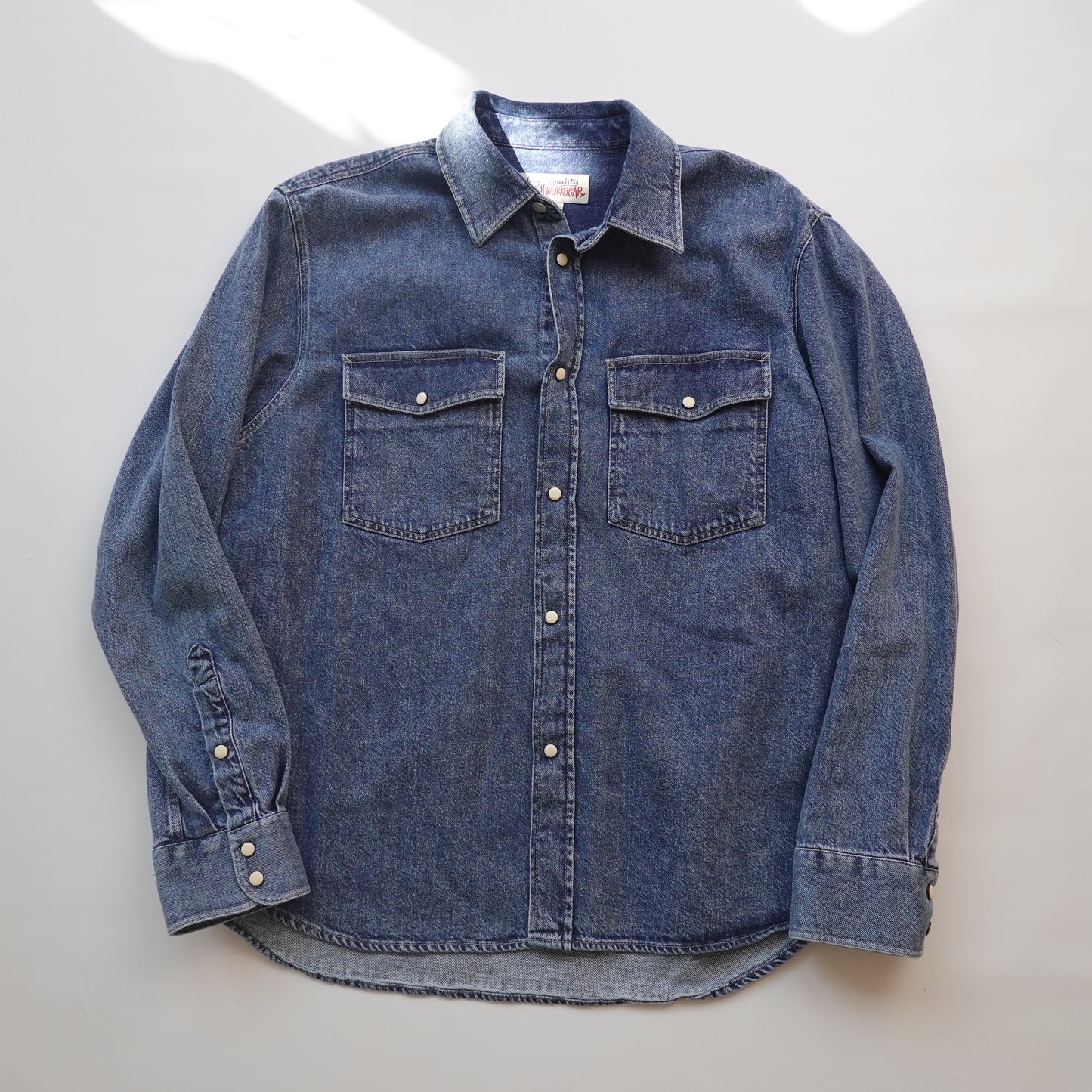 Stussy Work Gear Denim Button Up Shirt - Size S