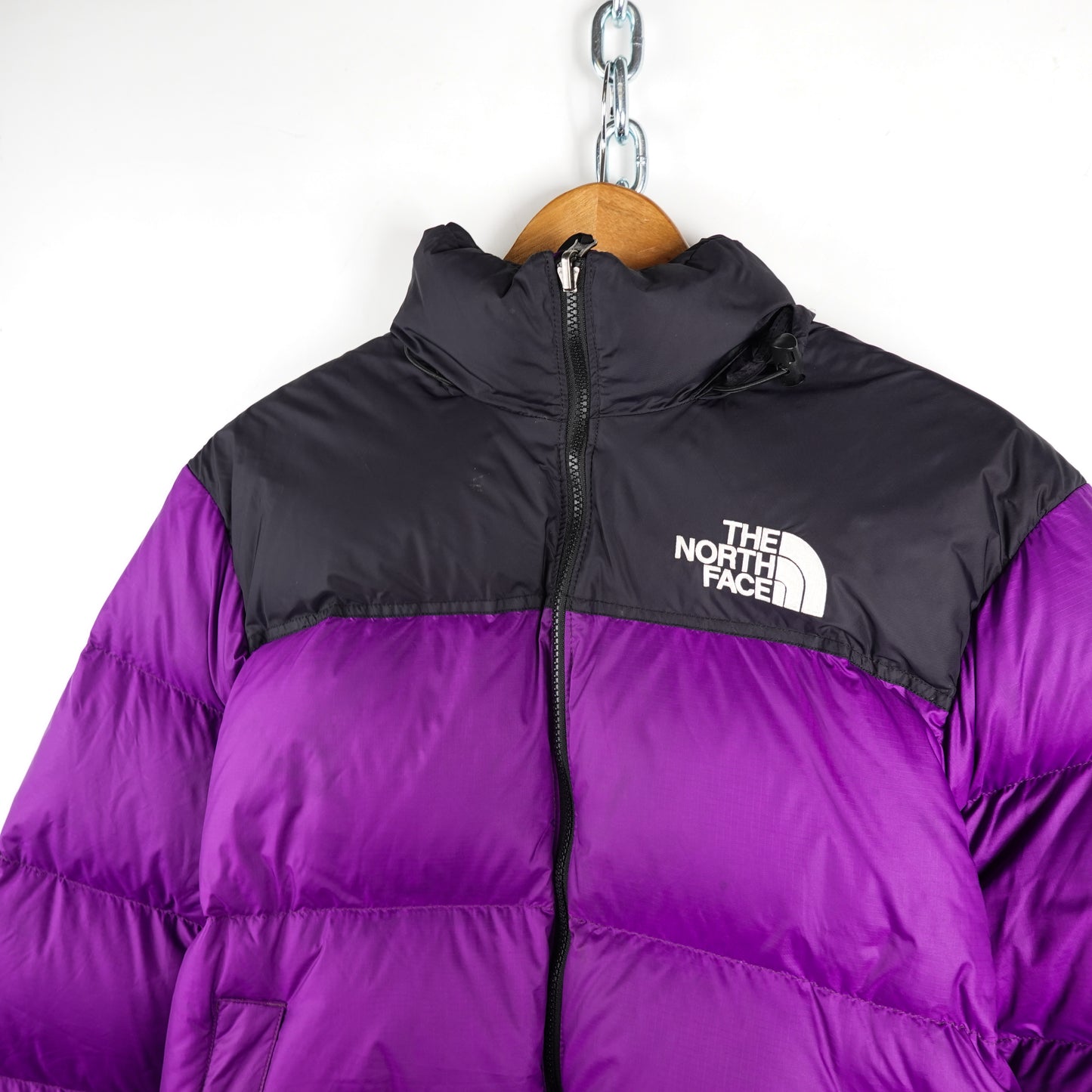 TNF Nuptse 700 Purple Puffer - Size S