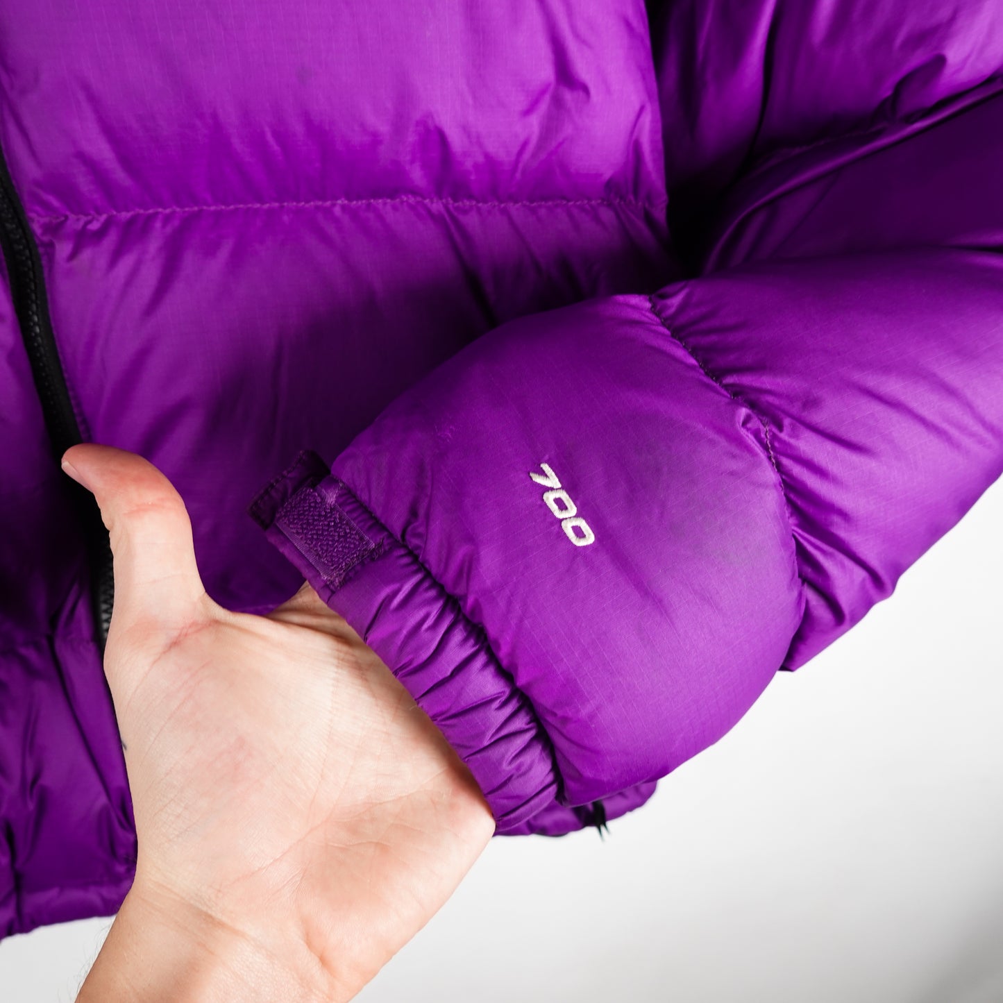 TNF Nuptse 700 Purple Puffer - Size S