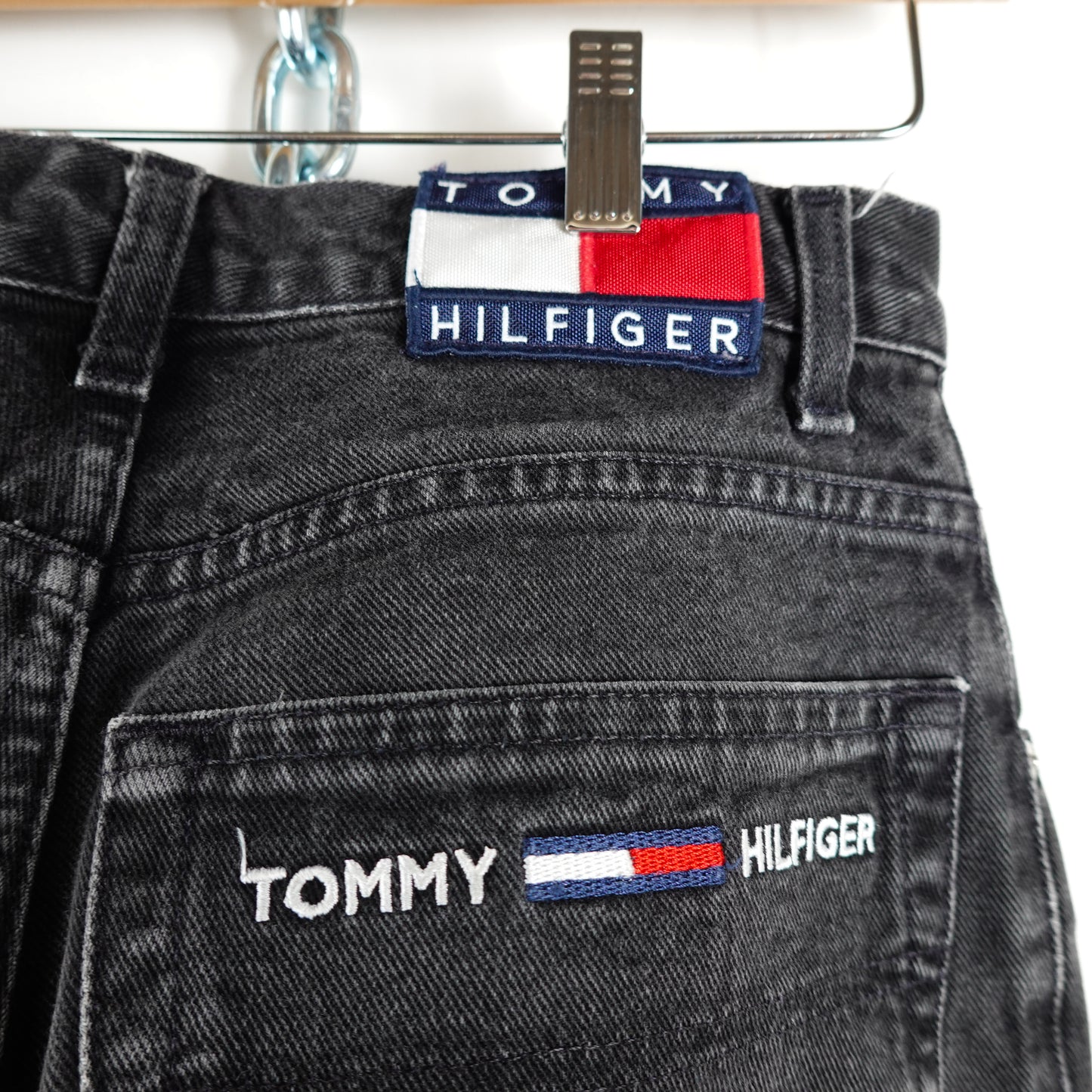 Vintage Tommy Hilfiger Black Denim - Size 29