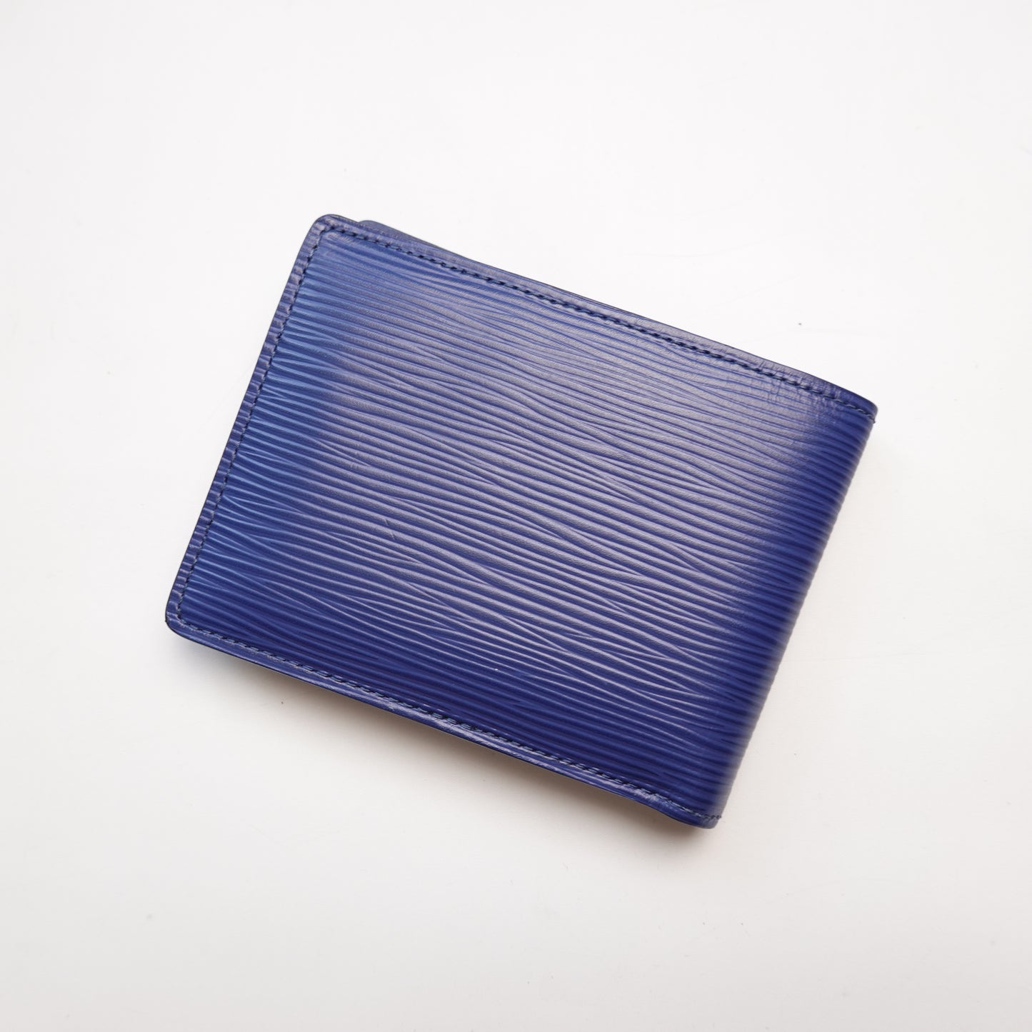 Louis Vuitton Epi Leather Bi-fold Wallet BLUE