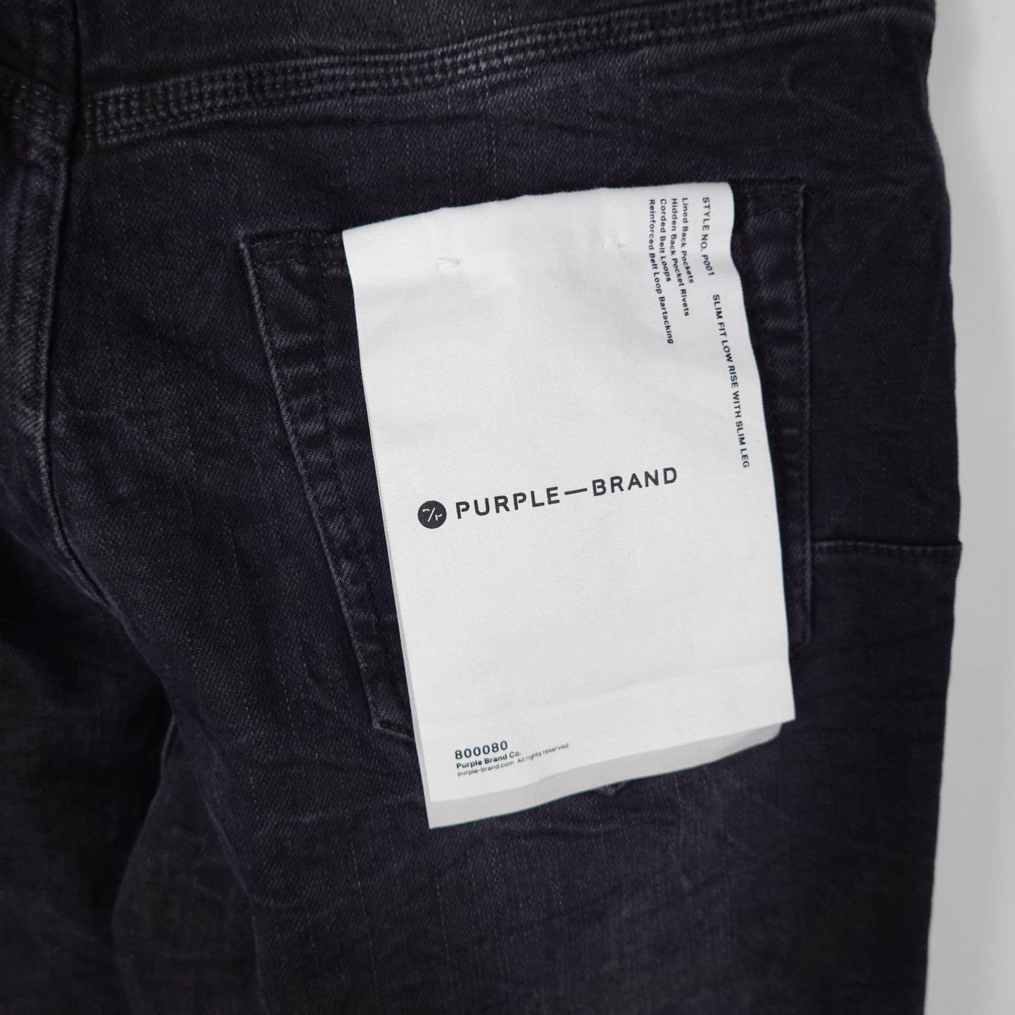 Purple P001 Denim Pants - Size 33