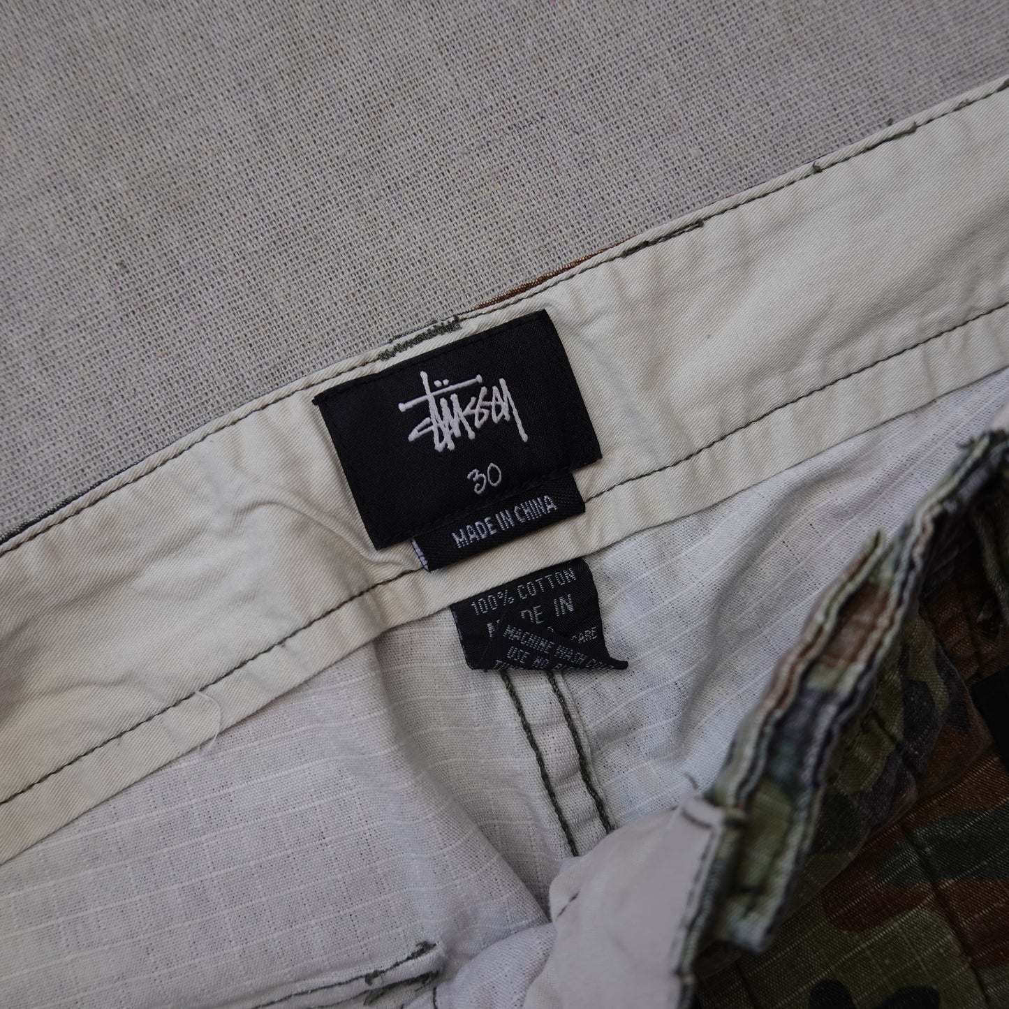 Stussy Camo Cutoff Shorts - Size 30