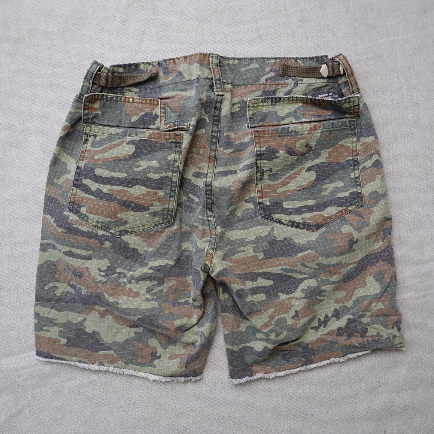 Stussy Camo Cutoff Shorts - Size 30