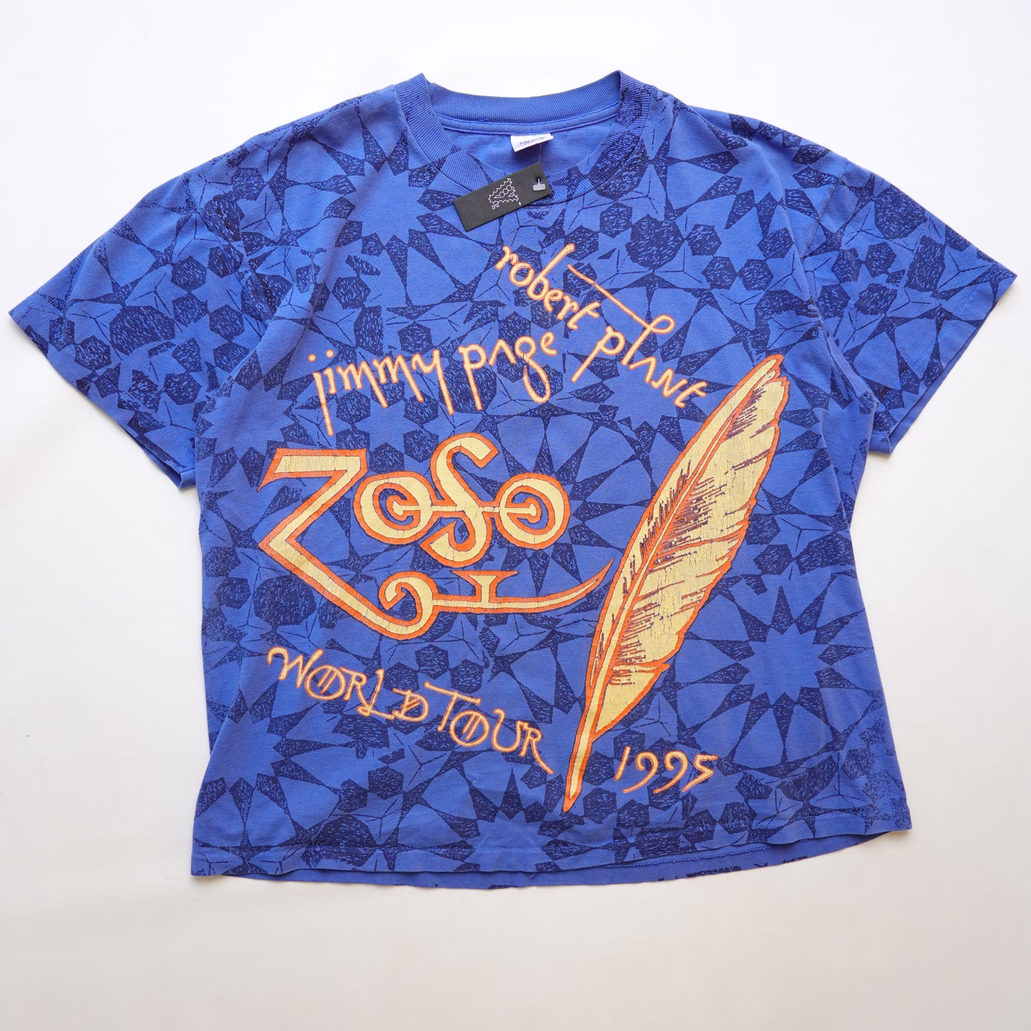 1995 Jimmy Page & Robert Plant Tour Tee - Size XL