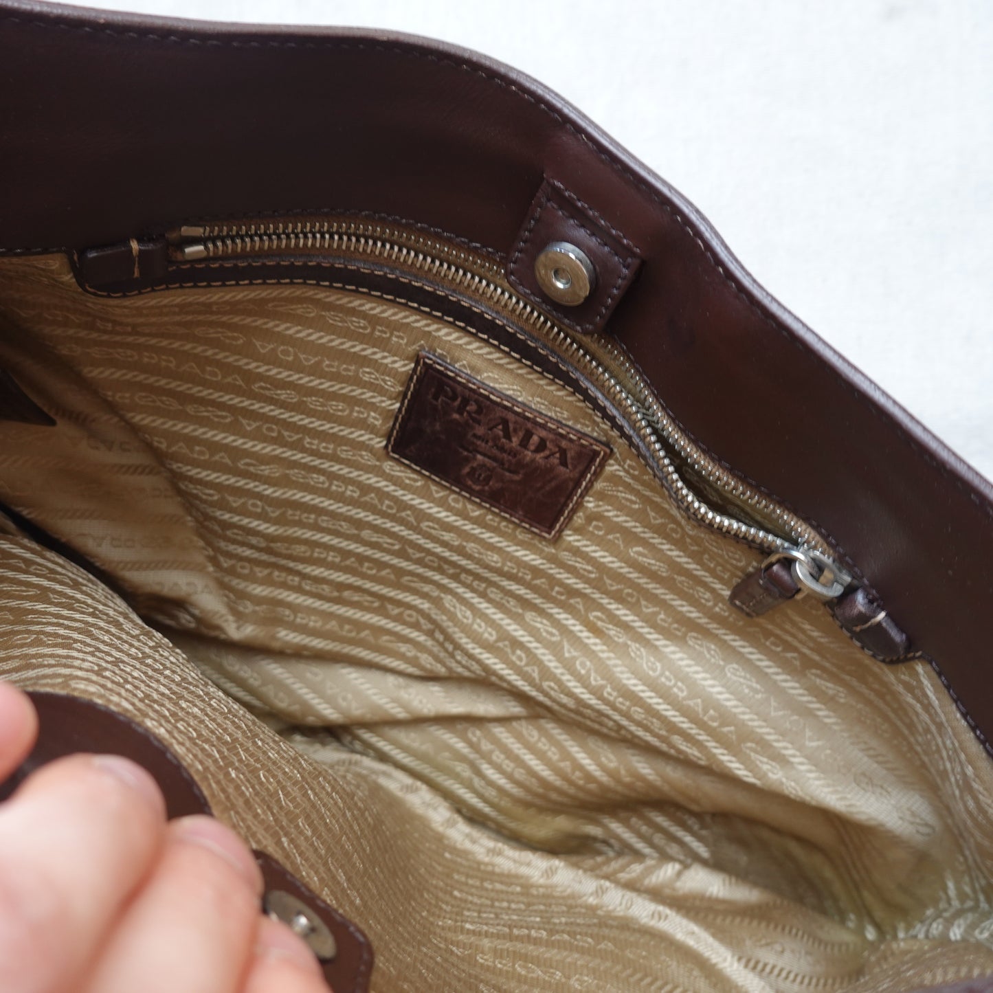 Prada Canapa Jacquard Hobo Bag