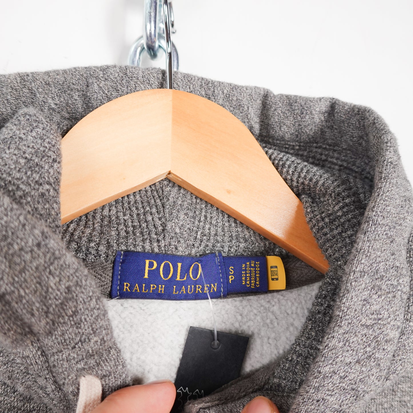 Polo RL Grey Zip Up - Size M