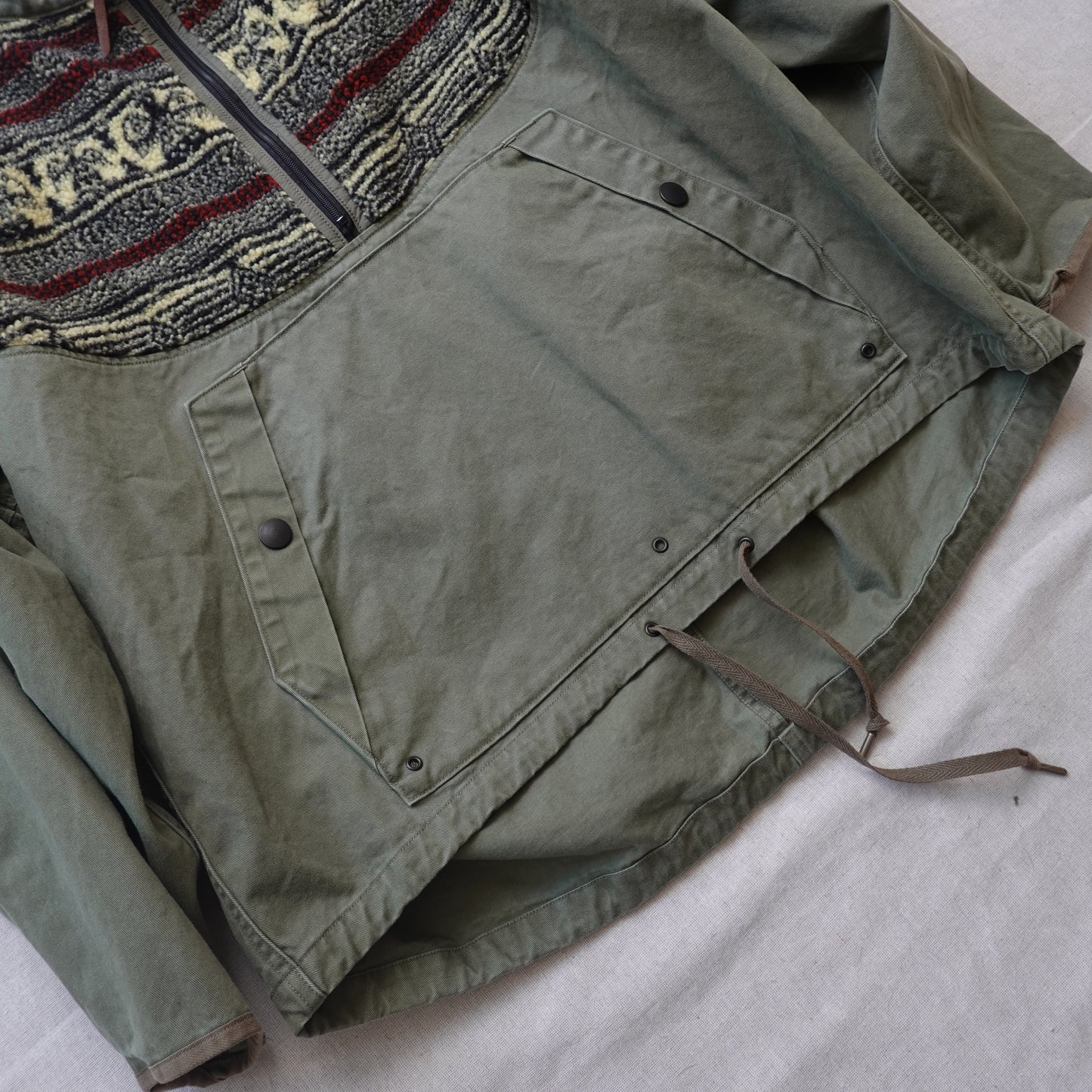 Kapital Chino Fleece Bird Eye Nordic Anorak - Size 2