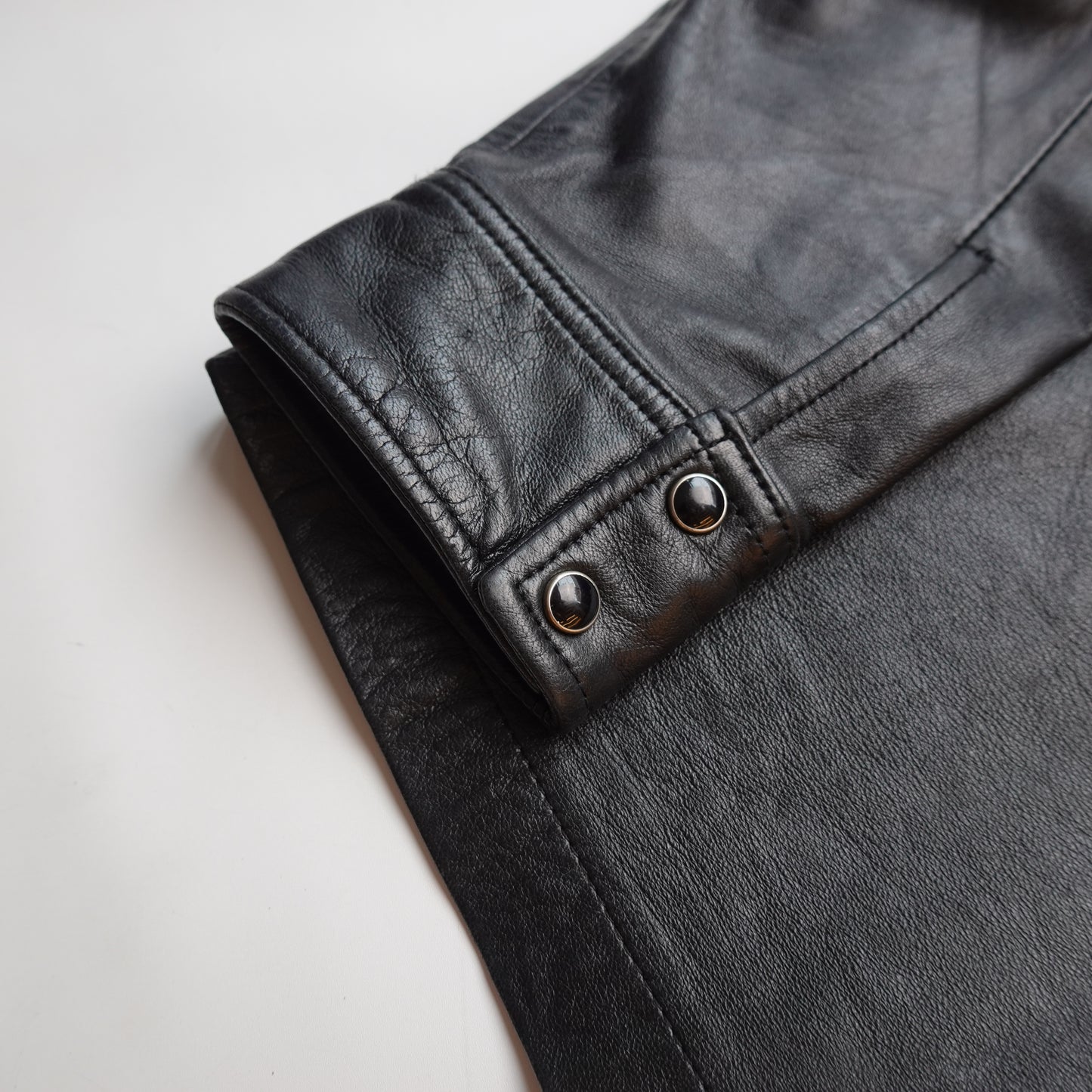 Stussy Sheep Leather Western Zip Up Jacket - Size S