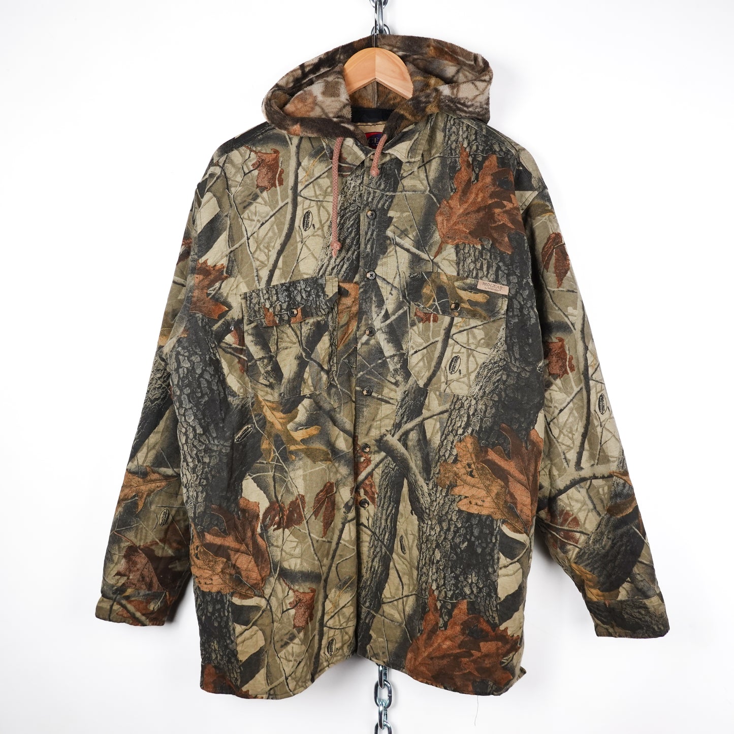 Pro Gear Hooded Quilted Button Up - Size XL