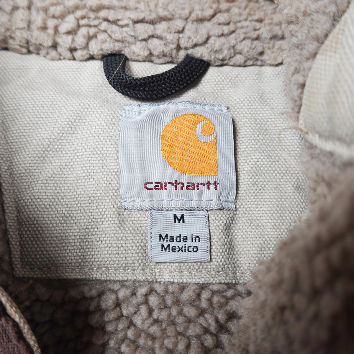 Carhartt Sherpa Lined Hooded Jacket - Size M
