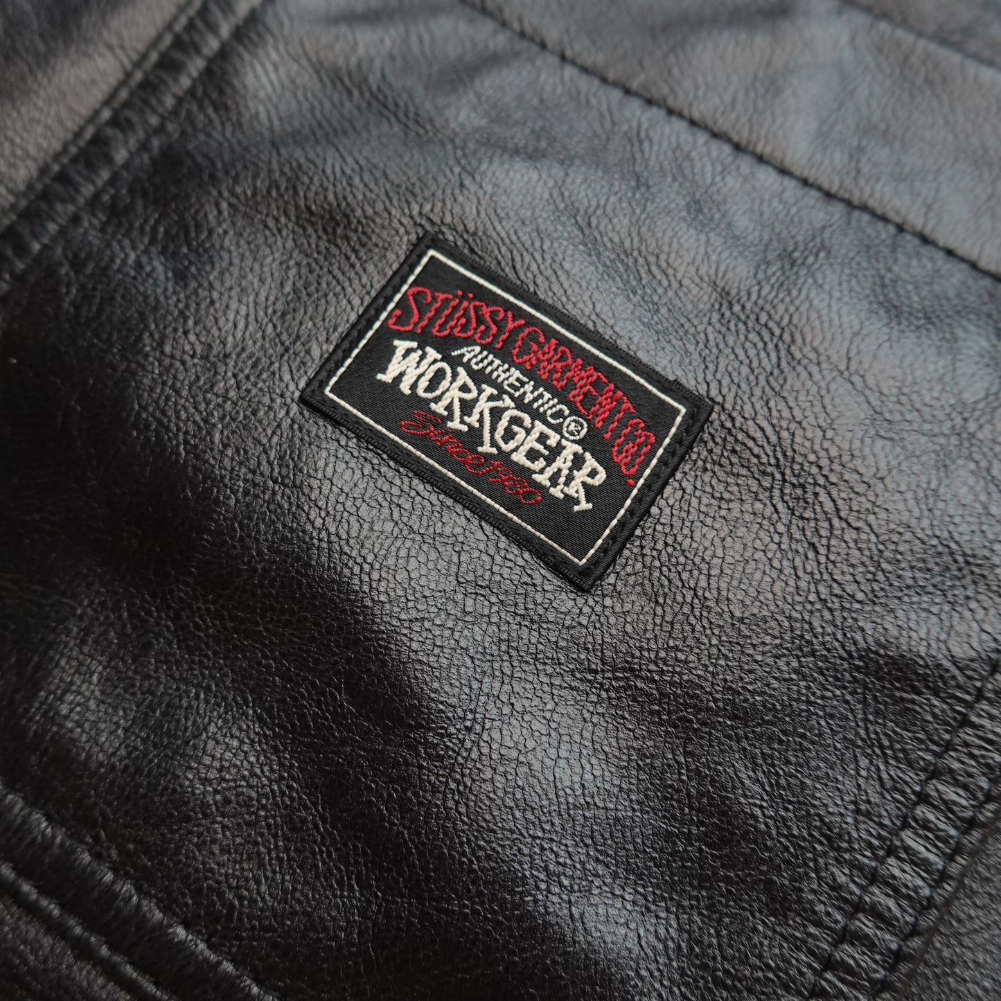 Stussy Work Gear Goat Leather Carpenter Pants - Size 30