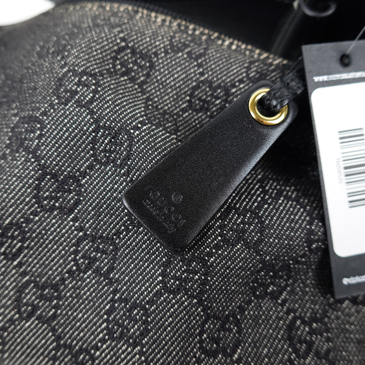 Gucci GG Canvas Boat Shoulder Bag - Black