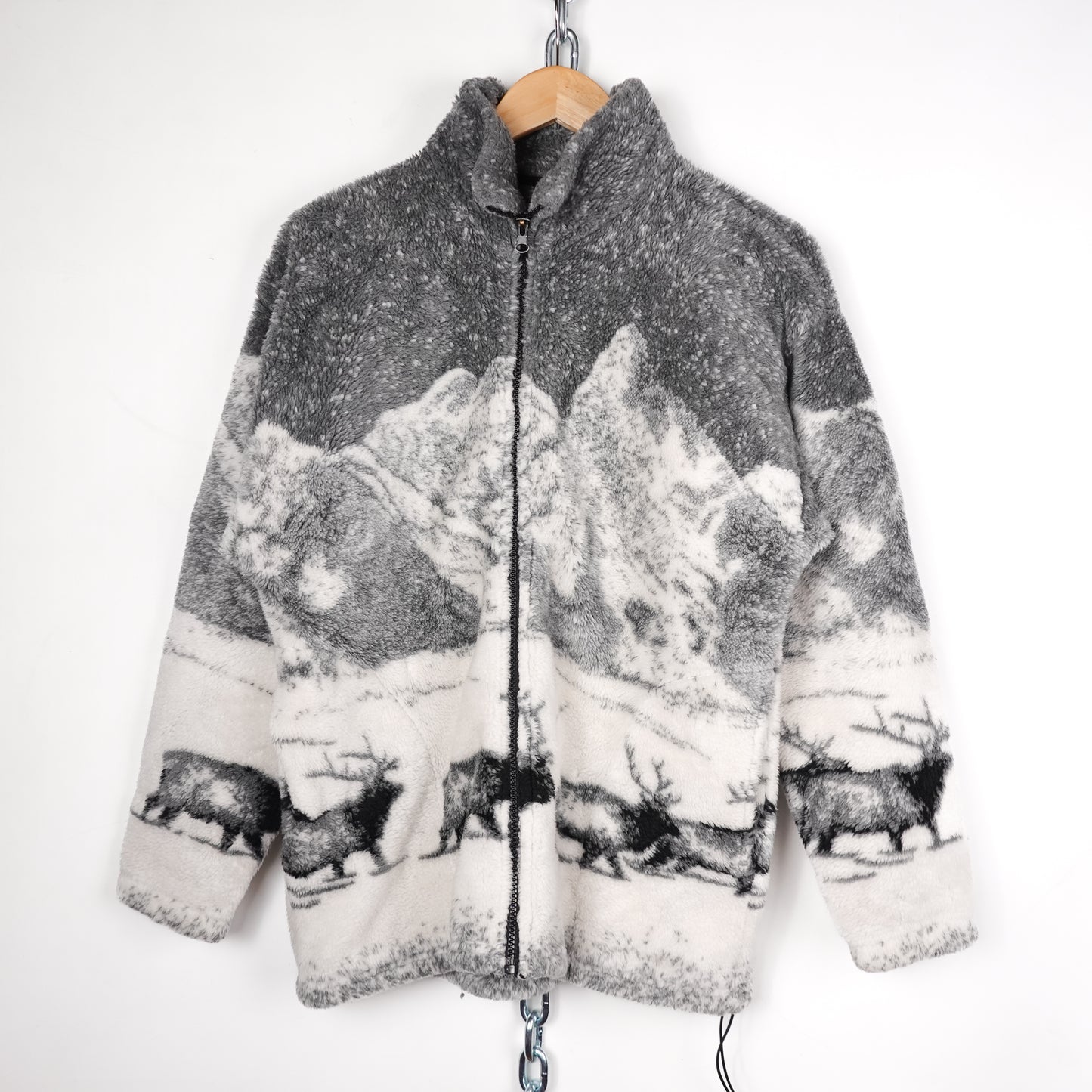 Vintage Caribou Snow Fleece - Size M
