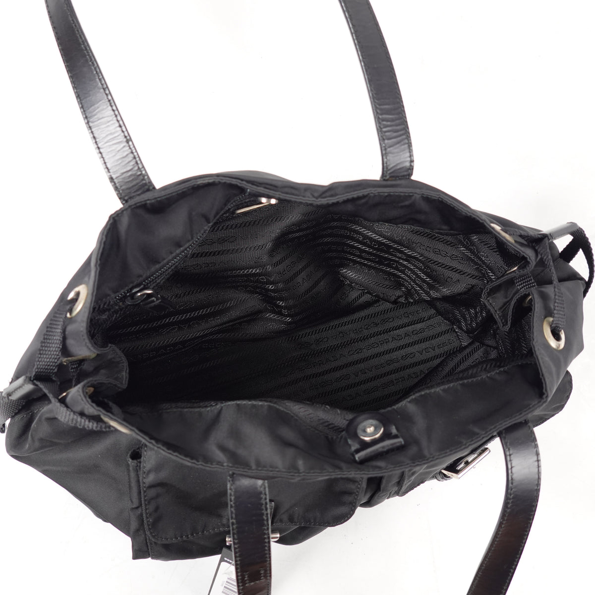 Prada Tessuto Nylon double Pocket Tote Bag