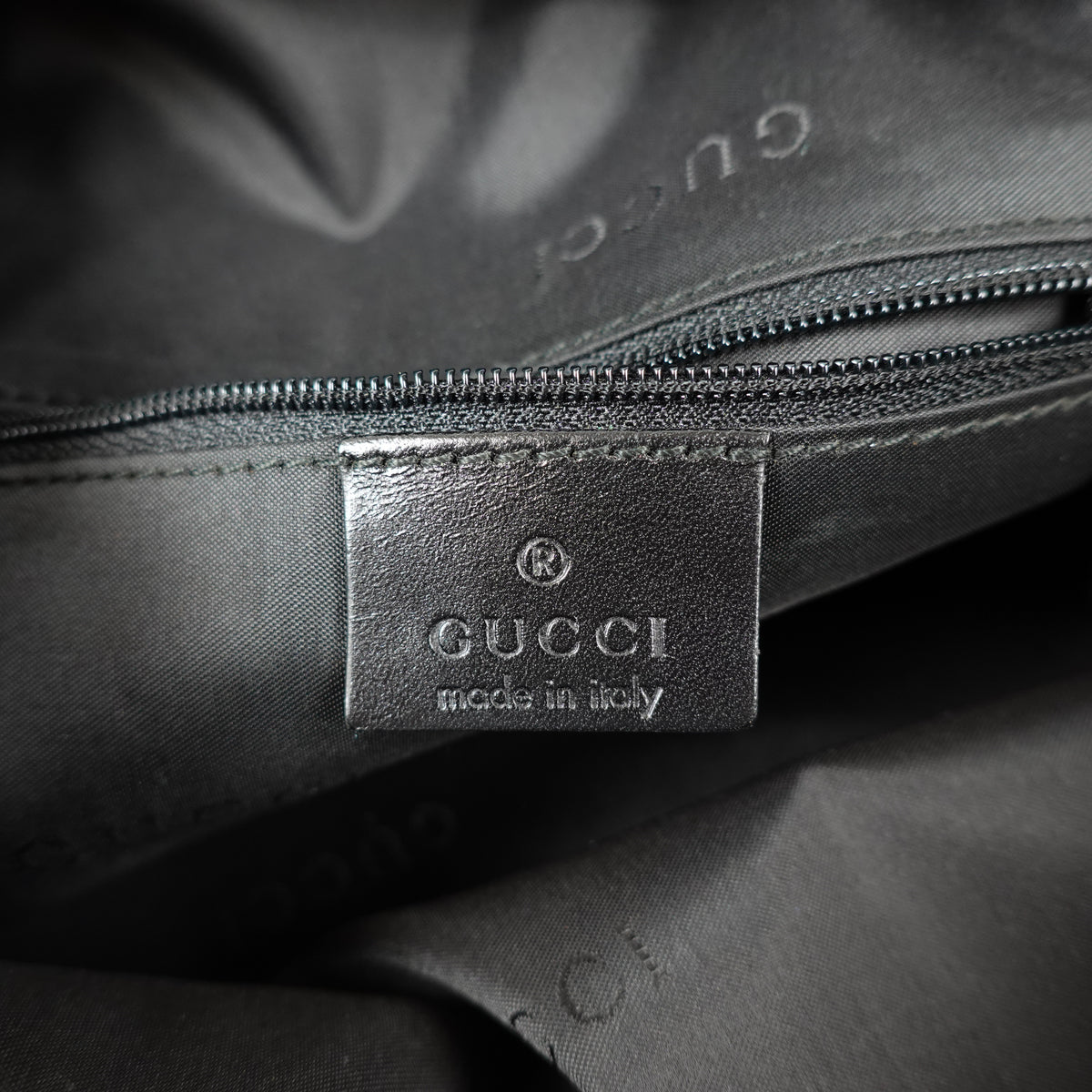 Gucci Black Nylon Hobo Bag