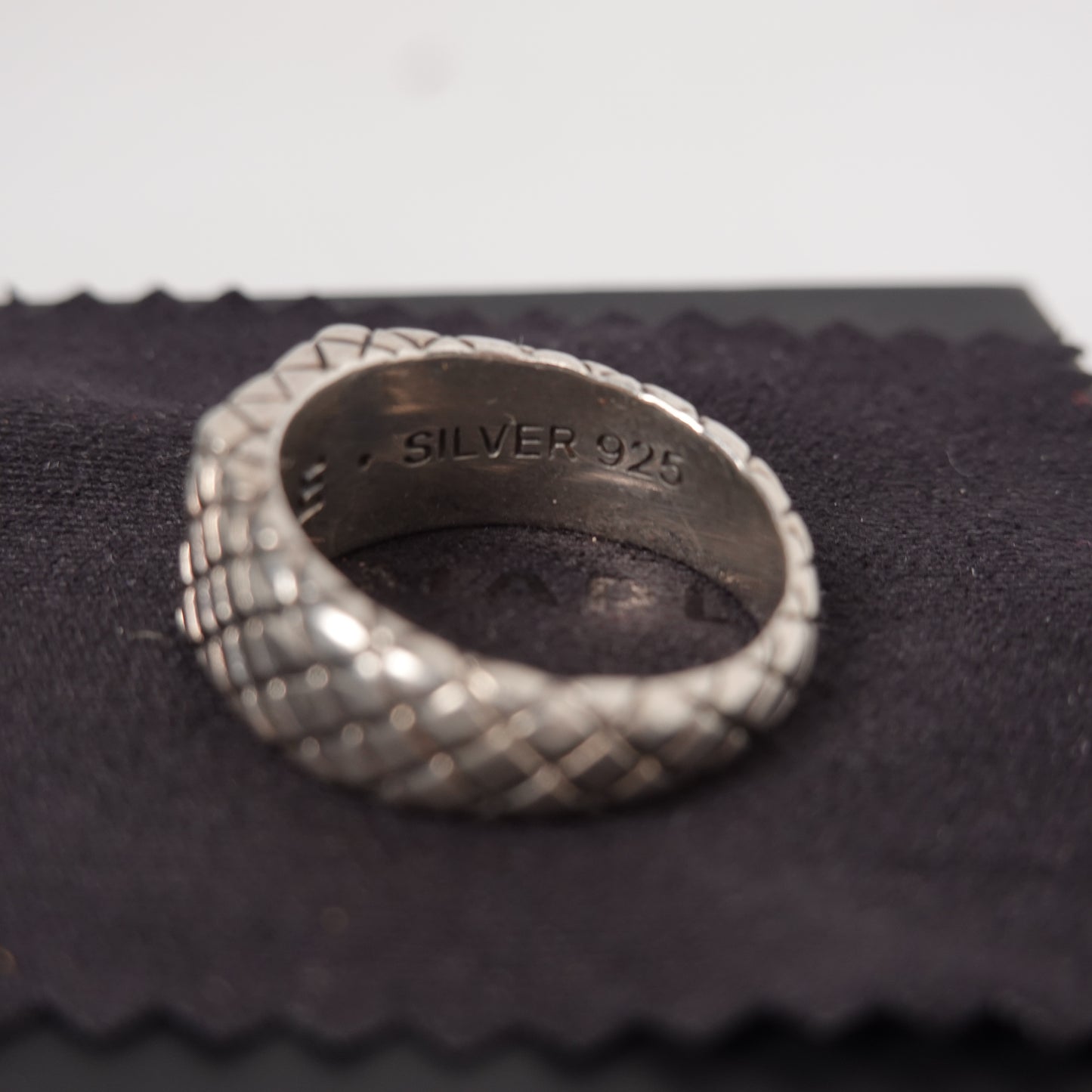Maple Quilted Signet .925 Ring - Size 11