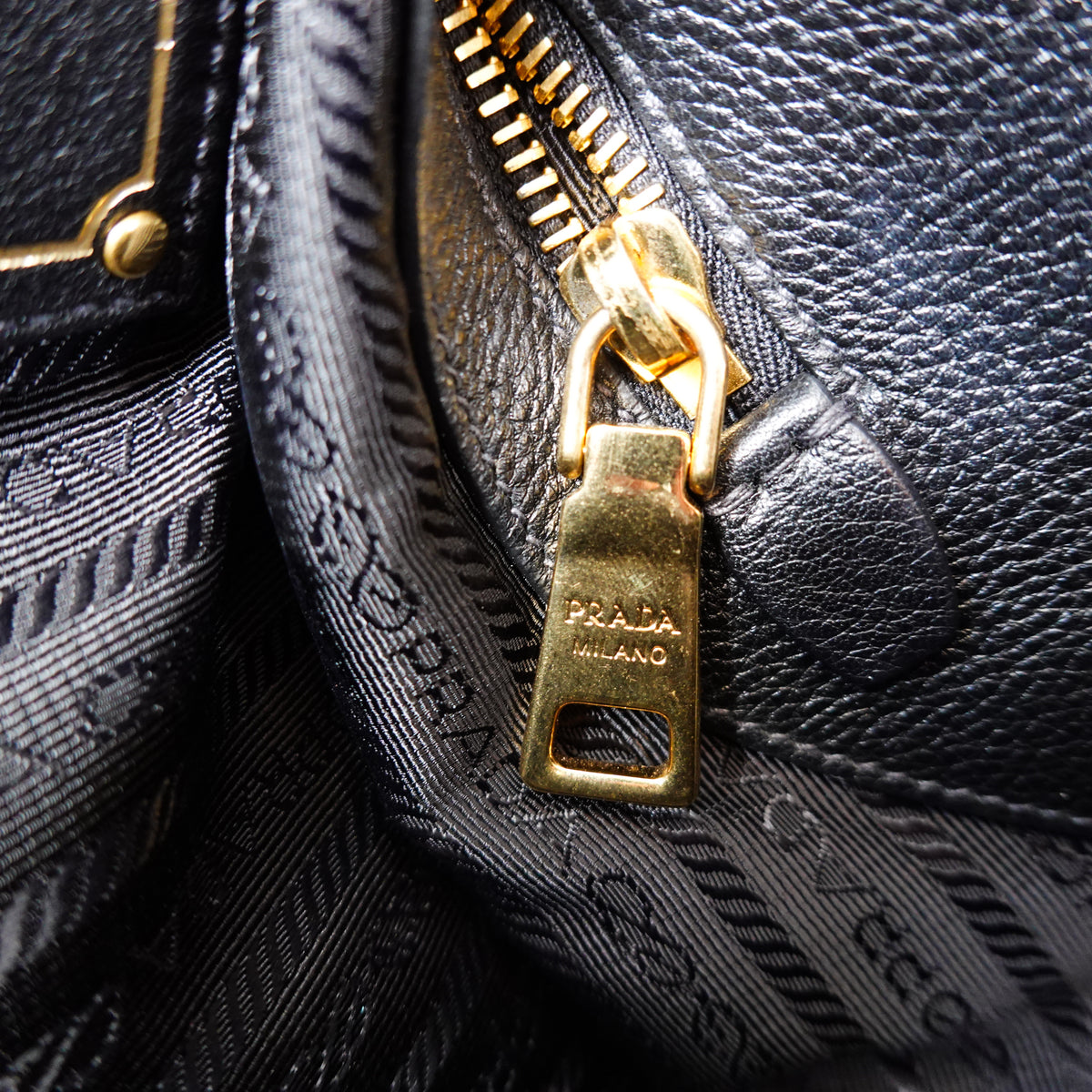 Prada Vitello Daino Leather Phenix Bag