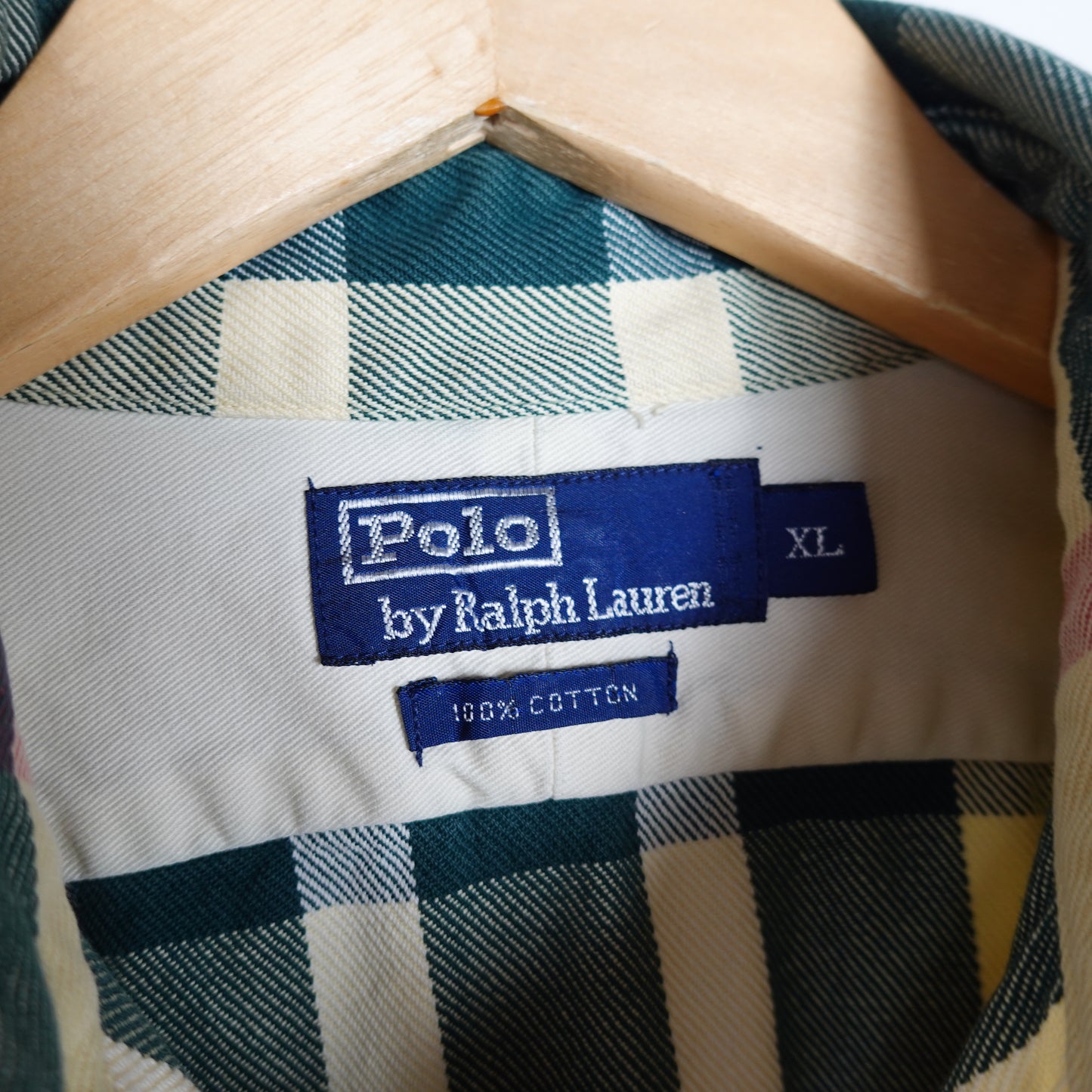 Polo RL Nova Check Heavy Button up - Size XL