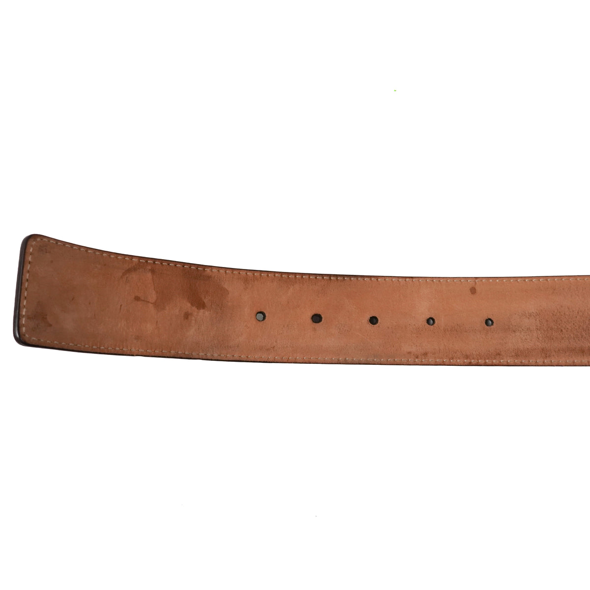 Gucci GG Supreme Leather Trim Belt - Size 30