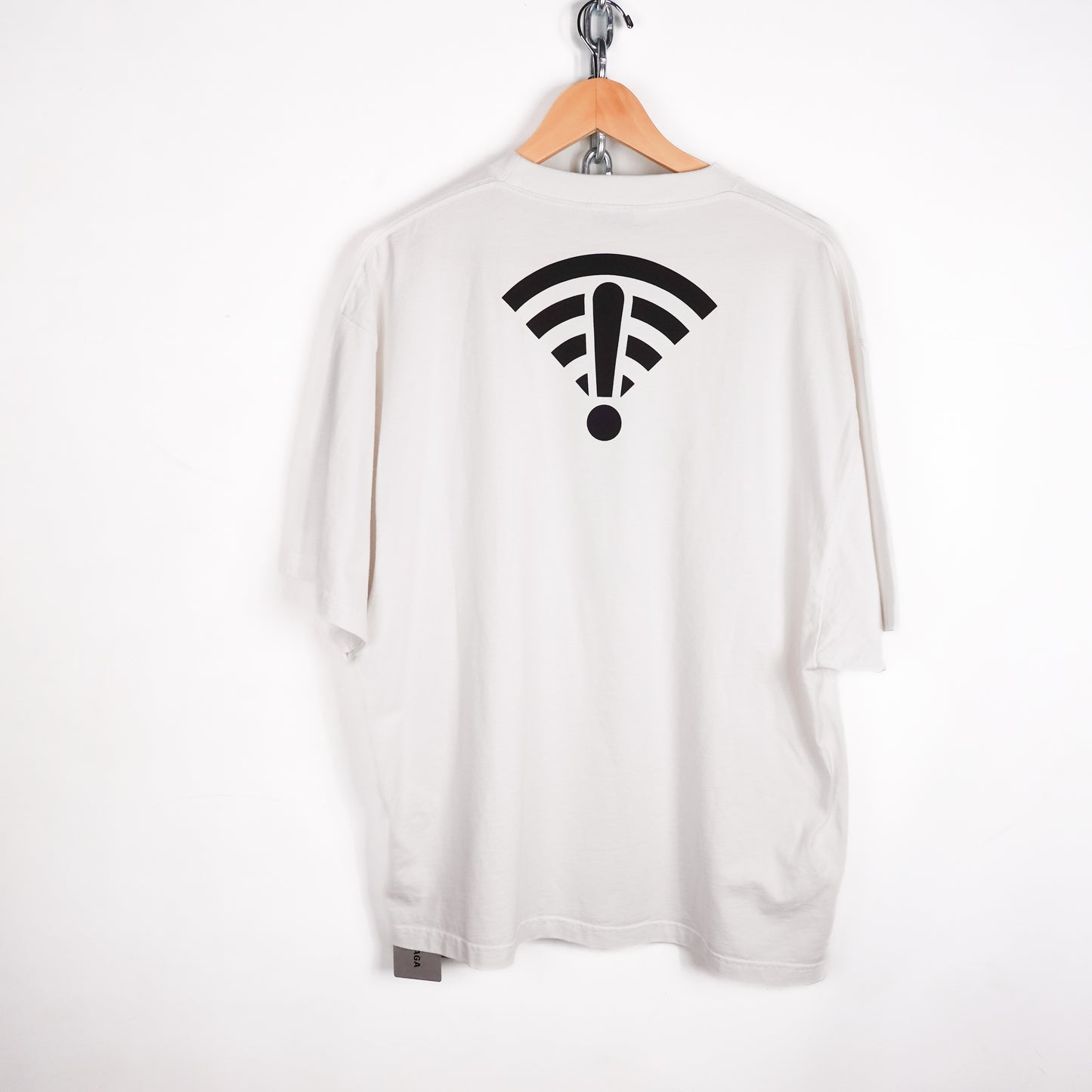 Balenciaga Arrow Wifi Oversized Tee - Size S