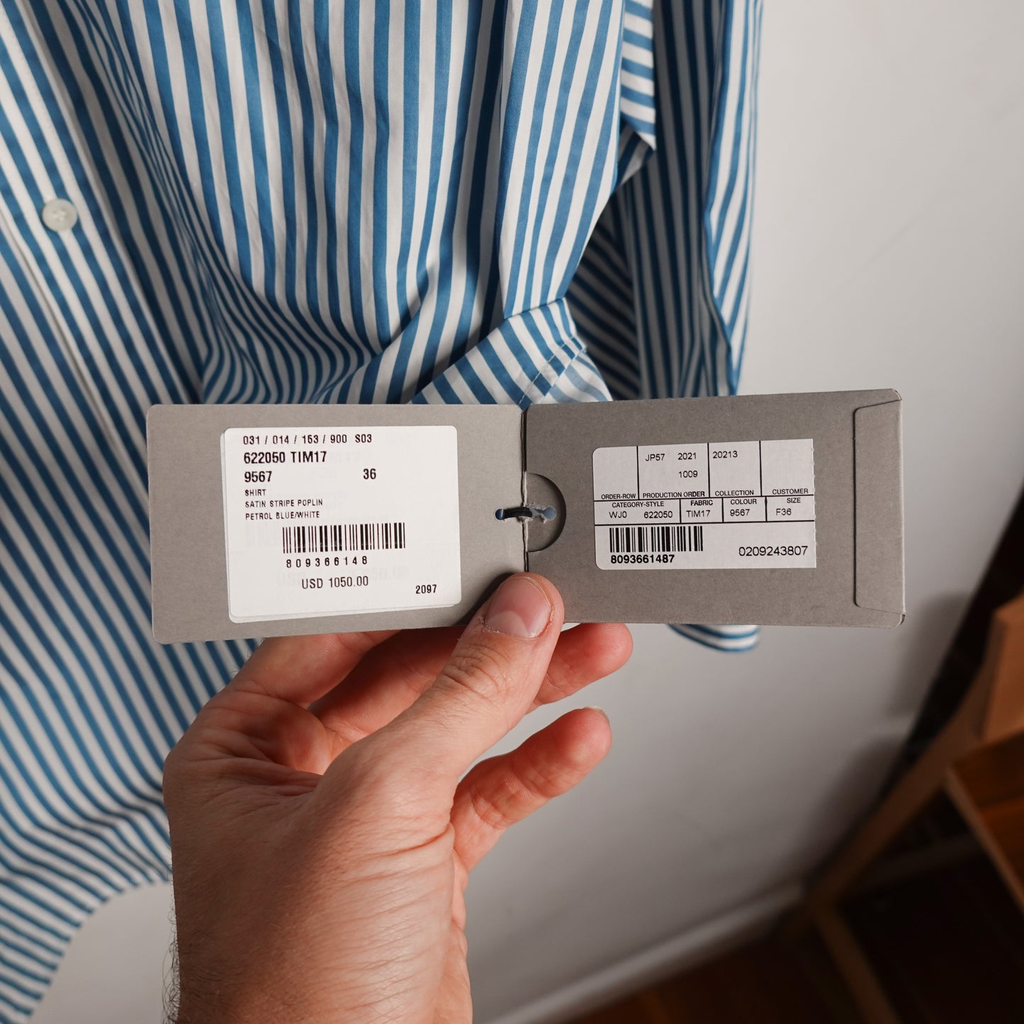 Balenciaga Striped Button Up - Size 36