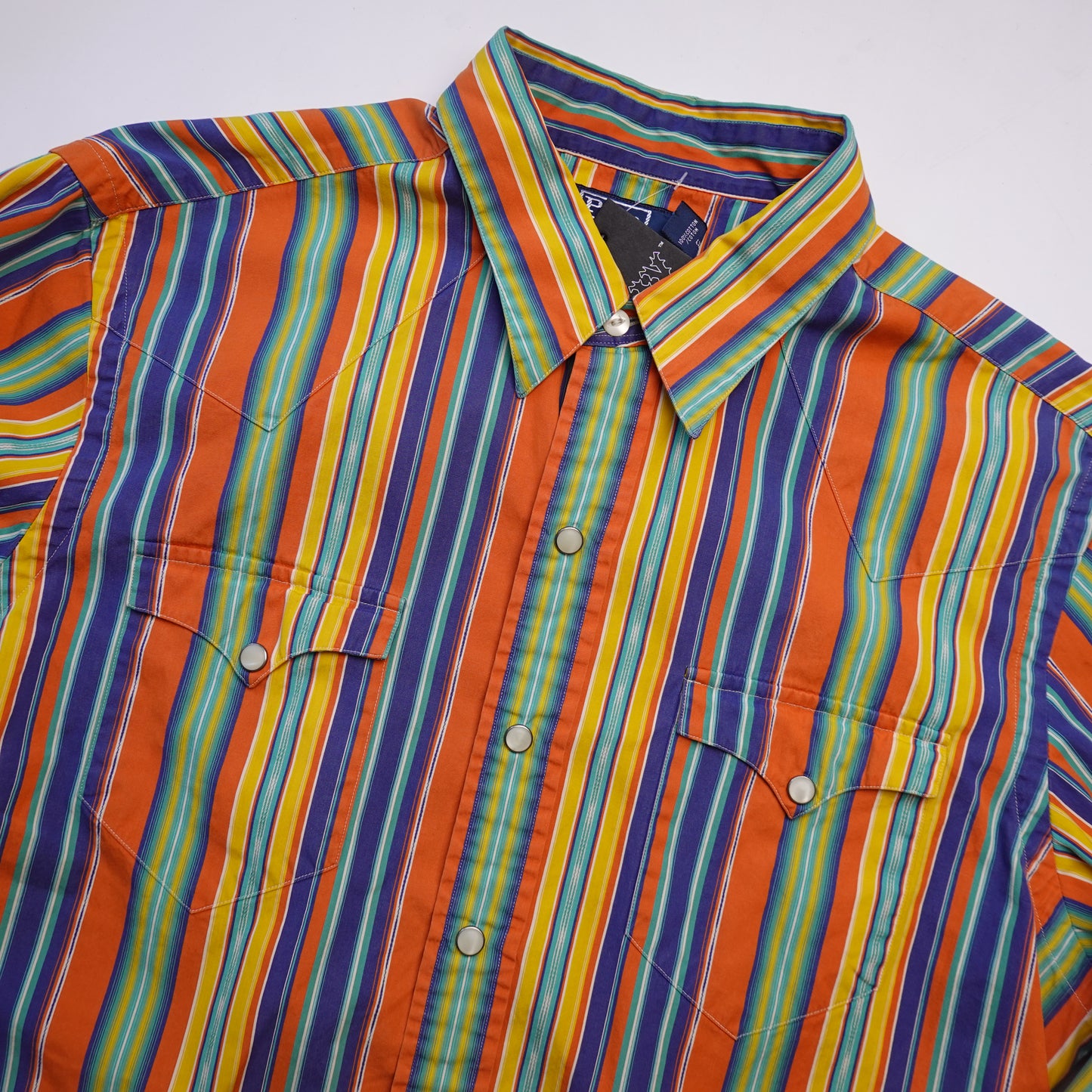 Vintage Polo RL Striped Western Shirt - Size L