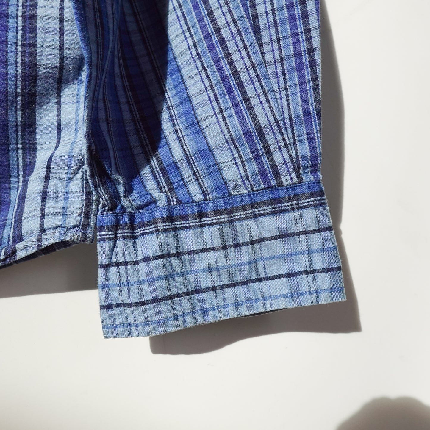 Polo RL Blue Plaid Button up - Size XL