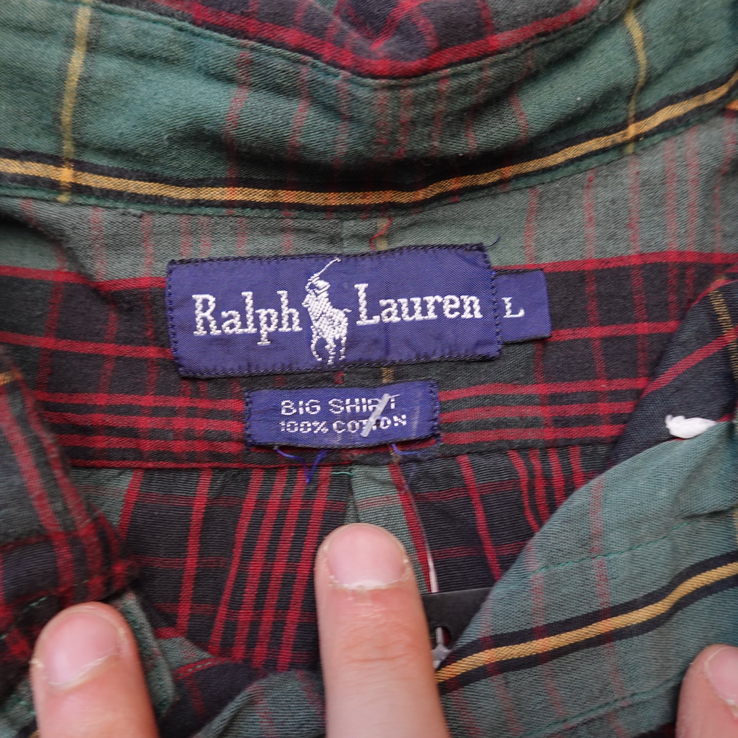 1990s Polo RL Big Shirt Button Up - Size L