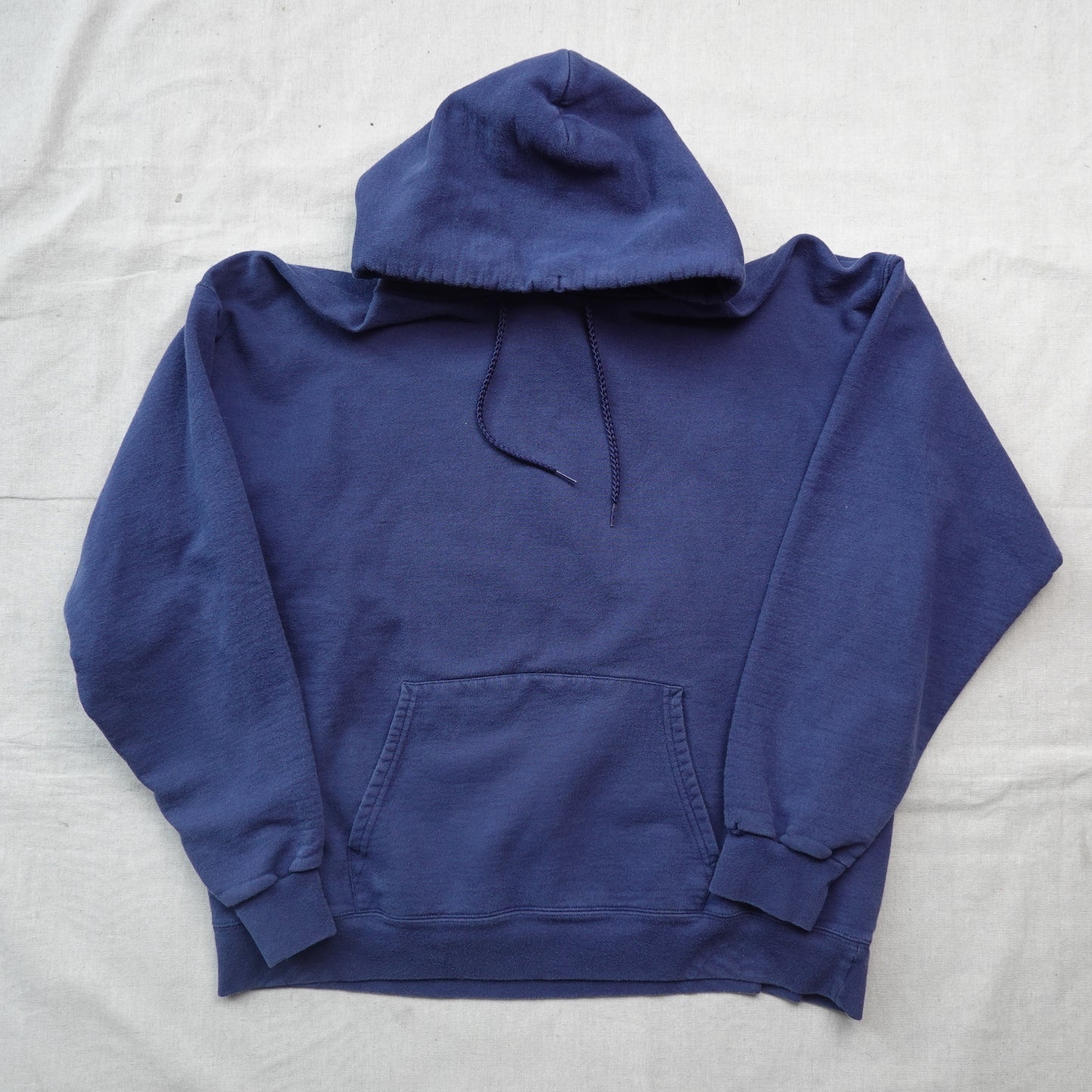 Vintage Blank Hoodie NAVY - Size L