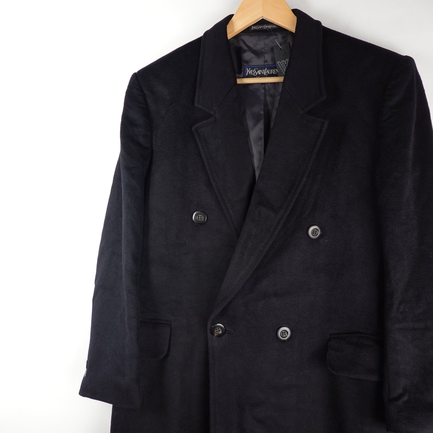 Vintage Yves Saint Laurent Wool Trench Coat - Size M