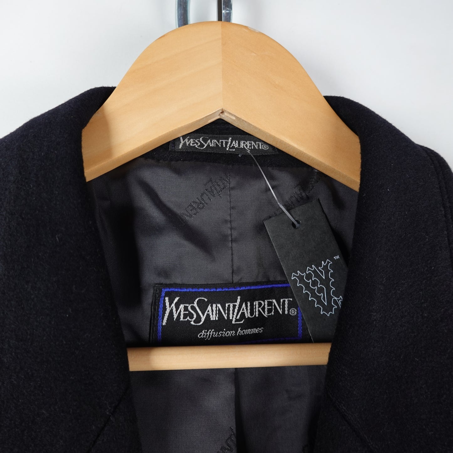 Vintage Yves Saint Laurent Wool Trench Coat - Size M