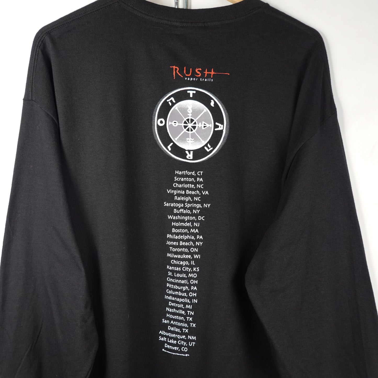2002 Rush Vapor Trails Tour L/S - Size XL