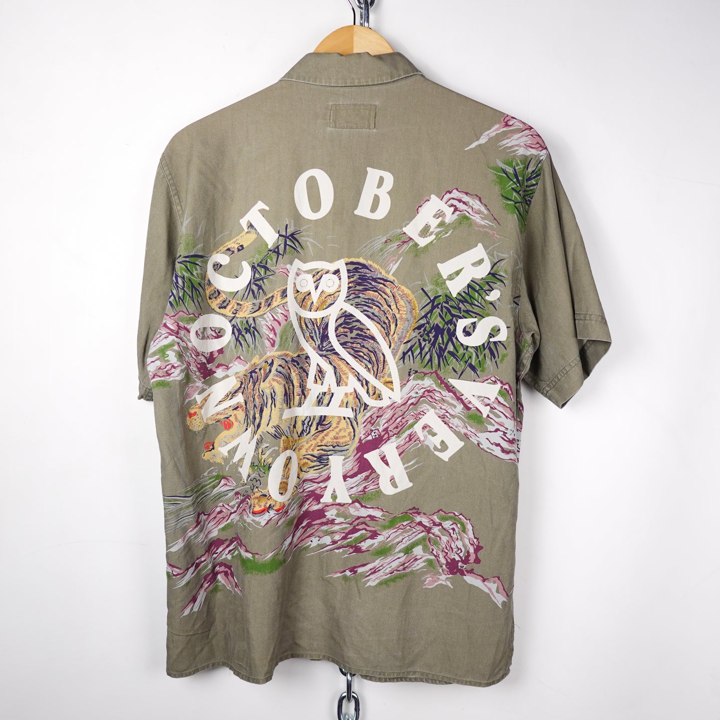 OVO Avanti Silk SS Button Up - Size L