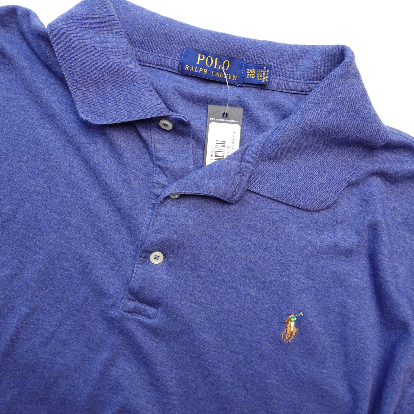 Polo RL Heather Blue Polo - Size XXL