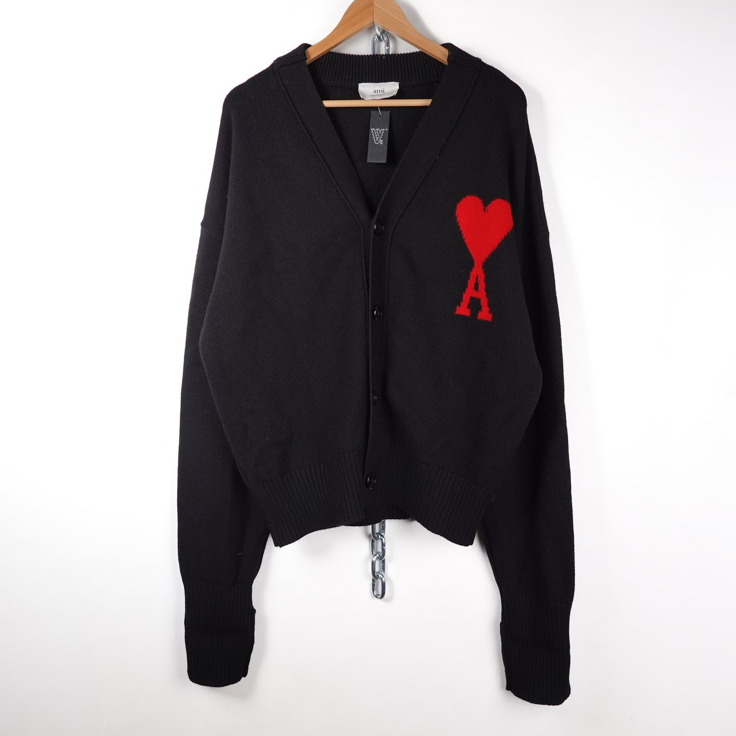 Ami Wool Knit Cardigan - Size L