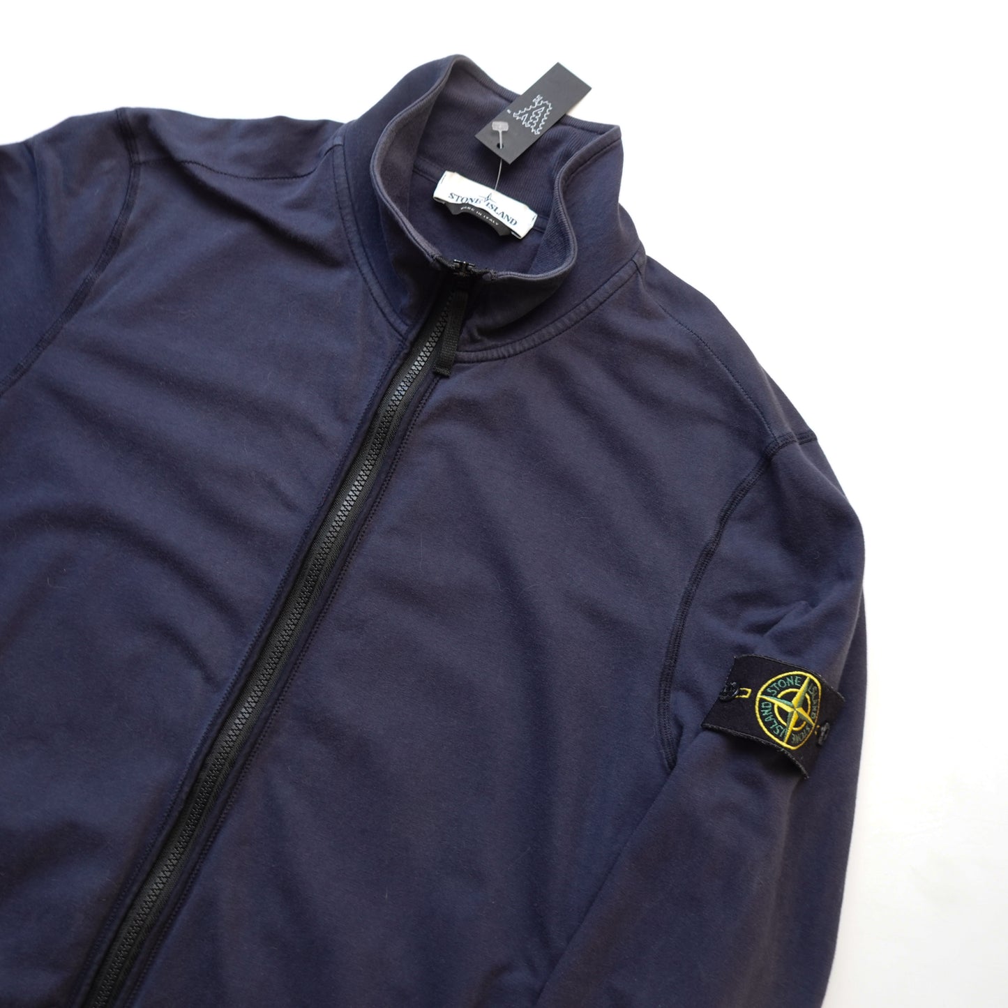Stone Island Zip Up Sweater - Size L