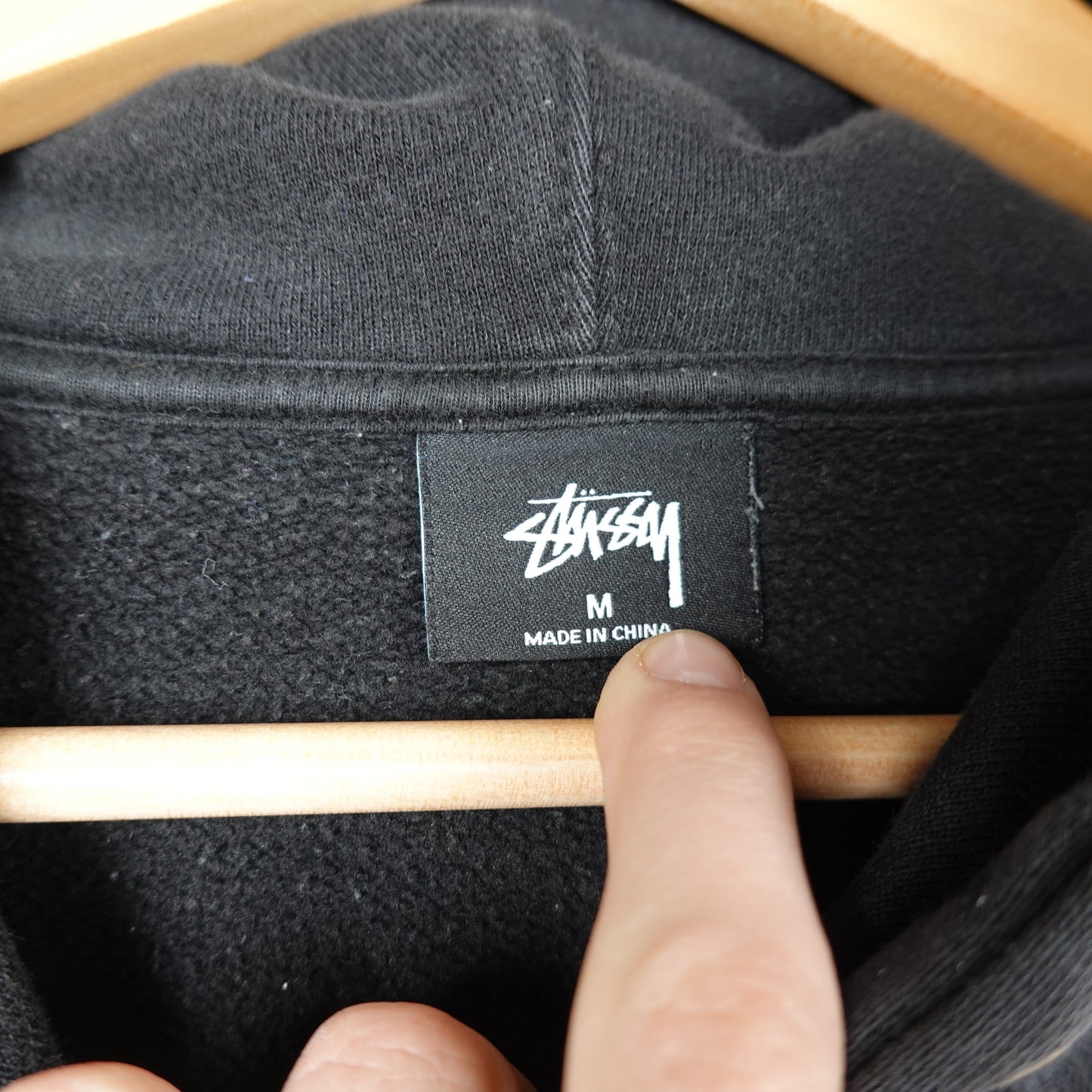 Stussy Black Hoodie - Size M