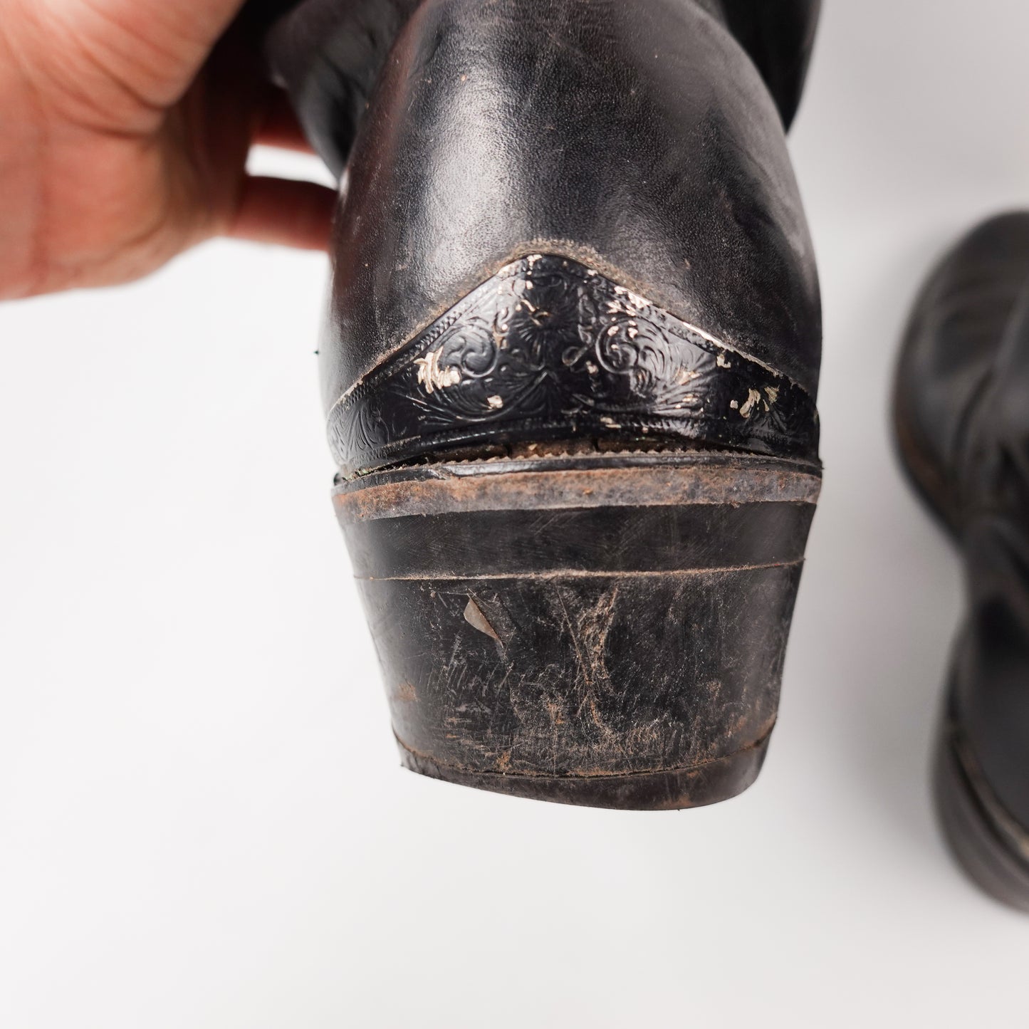 Vintage Engineer Leather Boots - Size 9