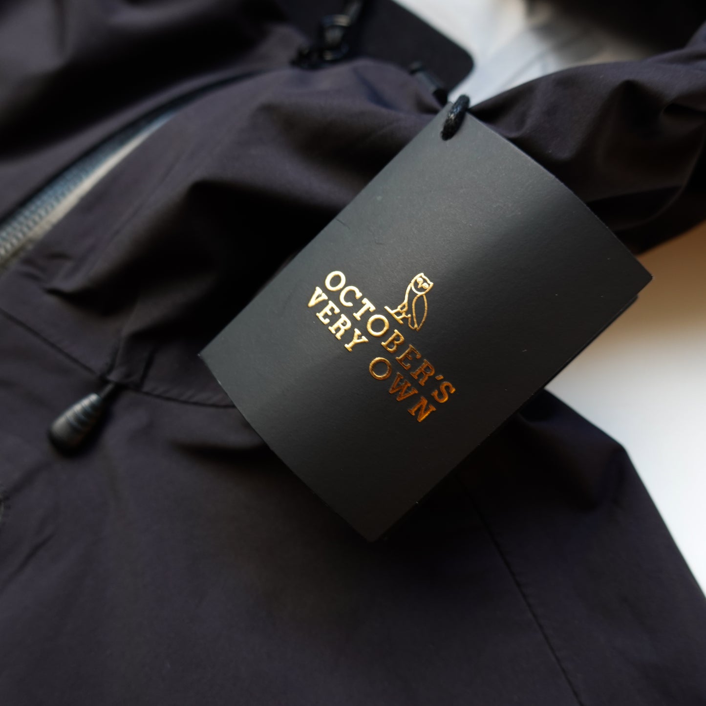 OVO Rain Shell Jacket Black - Multiple Sizes