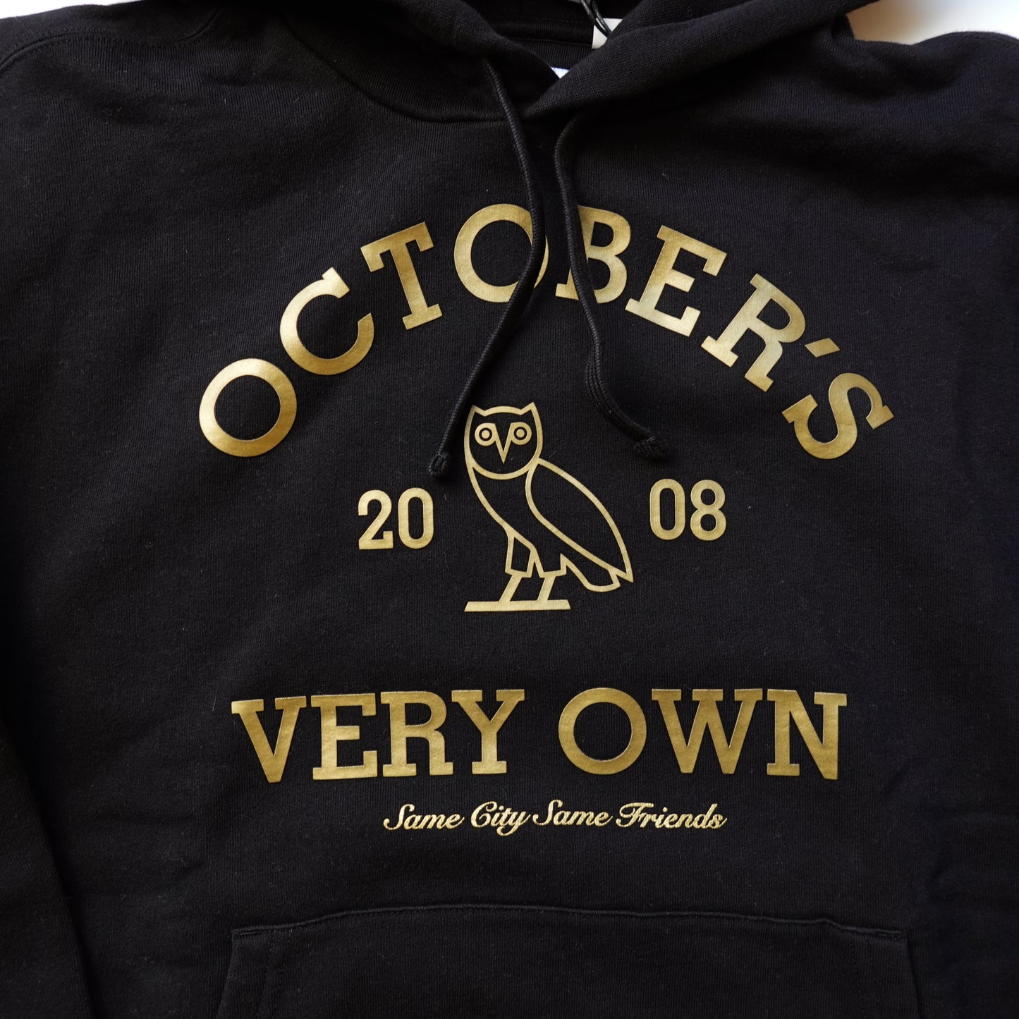 OVO Collegiate Logo Hoodie Black - Size M