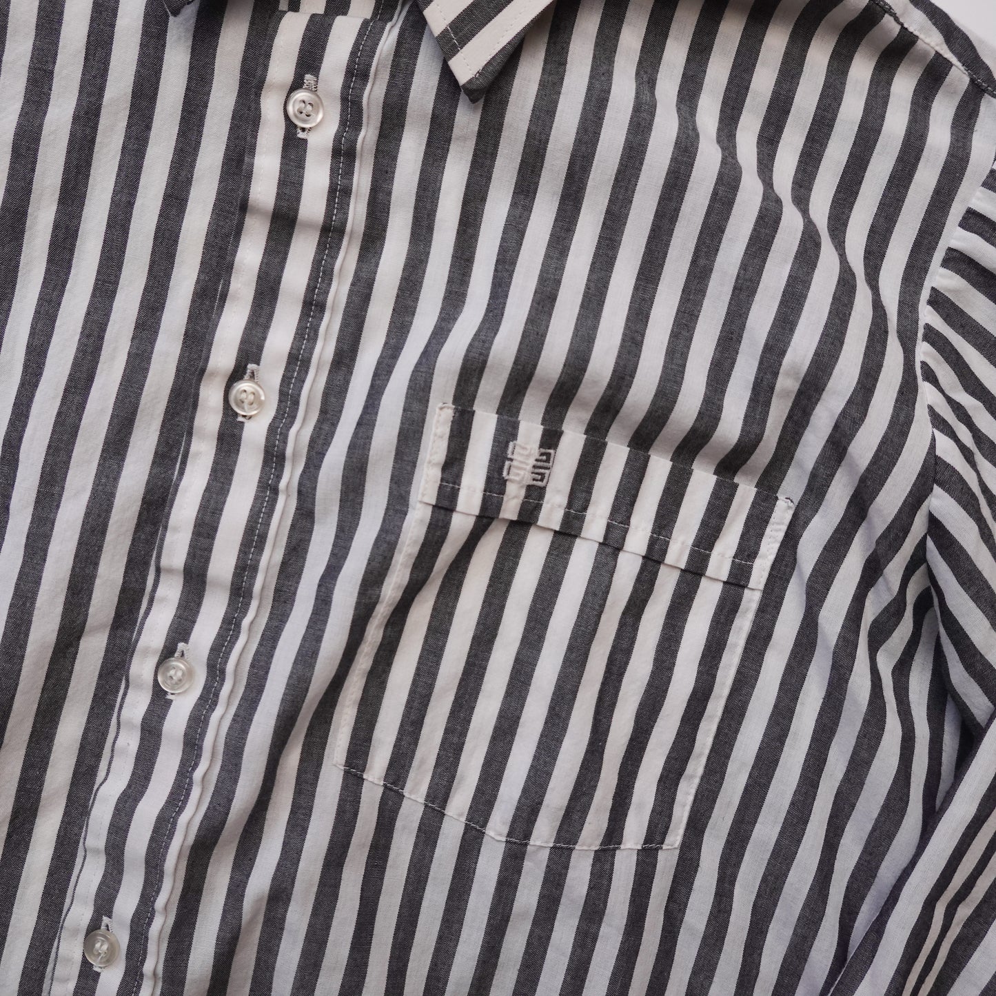 1990s Givenchy Stripe Button Up - Size L
