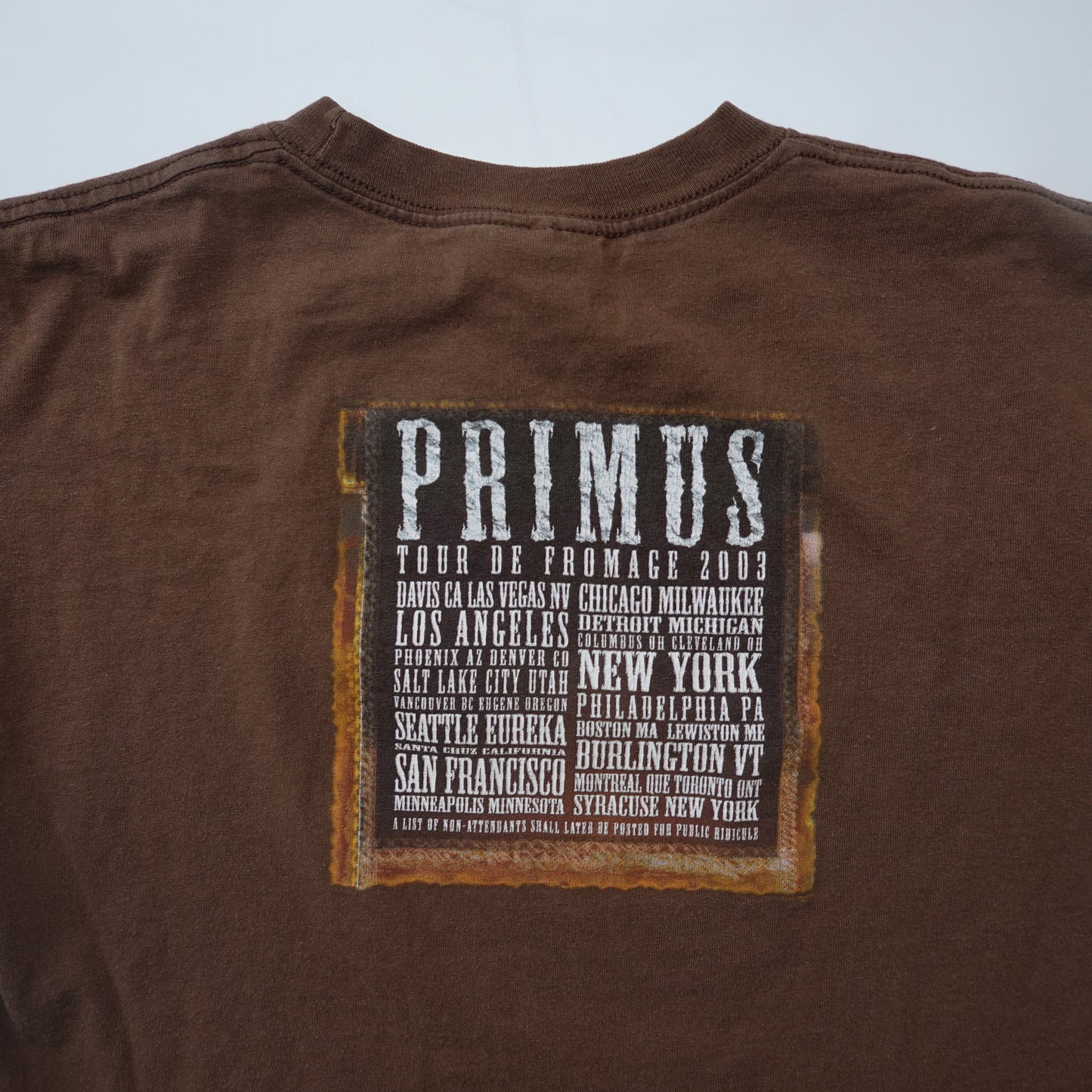 2003 Primus Tour Tee - Size M