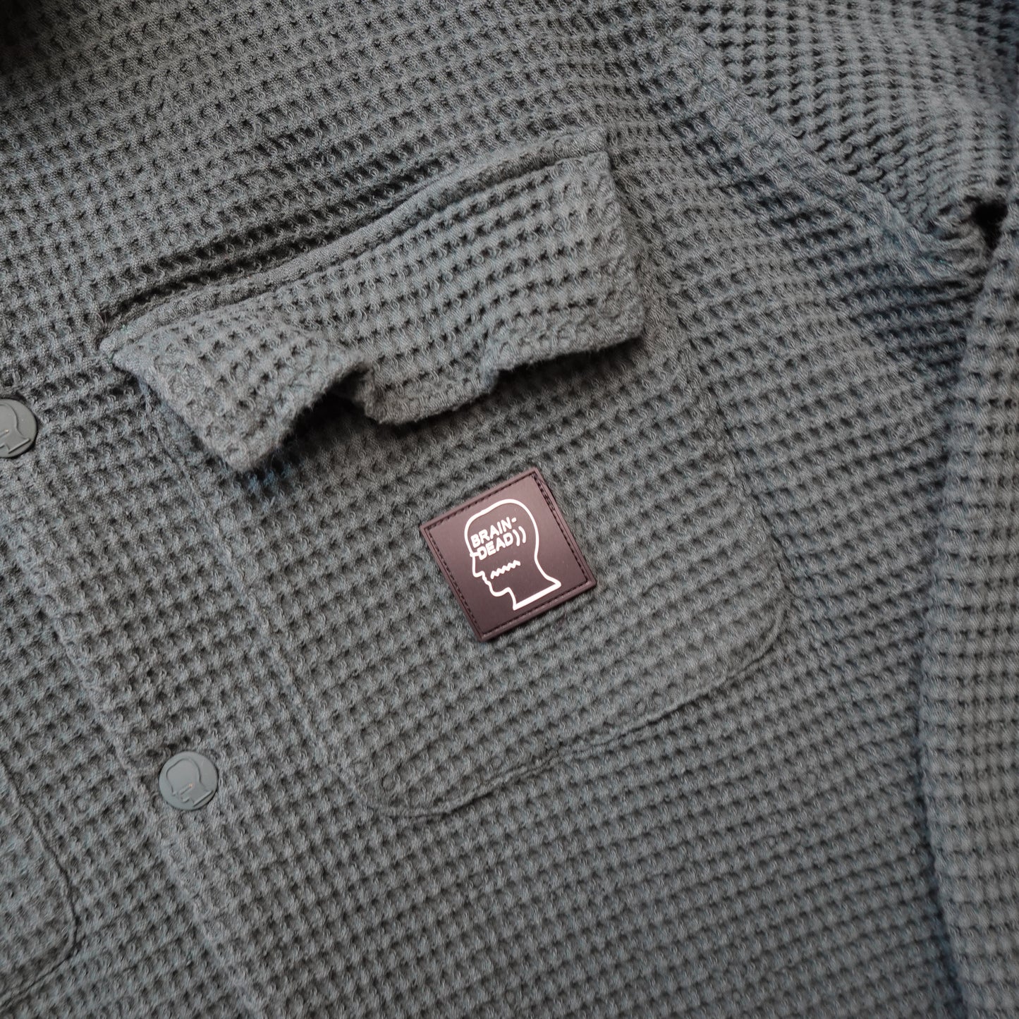 Brain Dead Gauge Knit Button Up Jacket - Size M