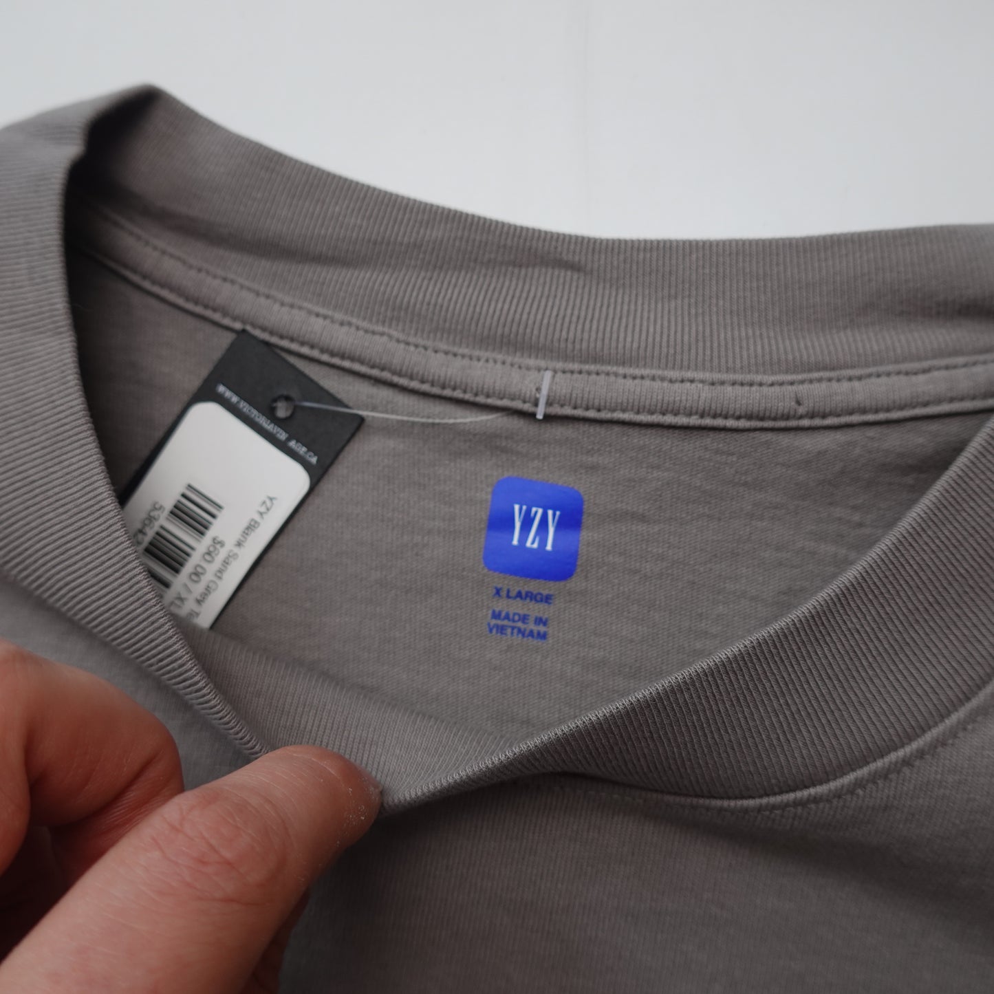 YZY Gap Sand Grey Tee - Size XL