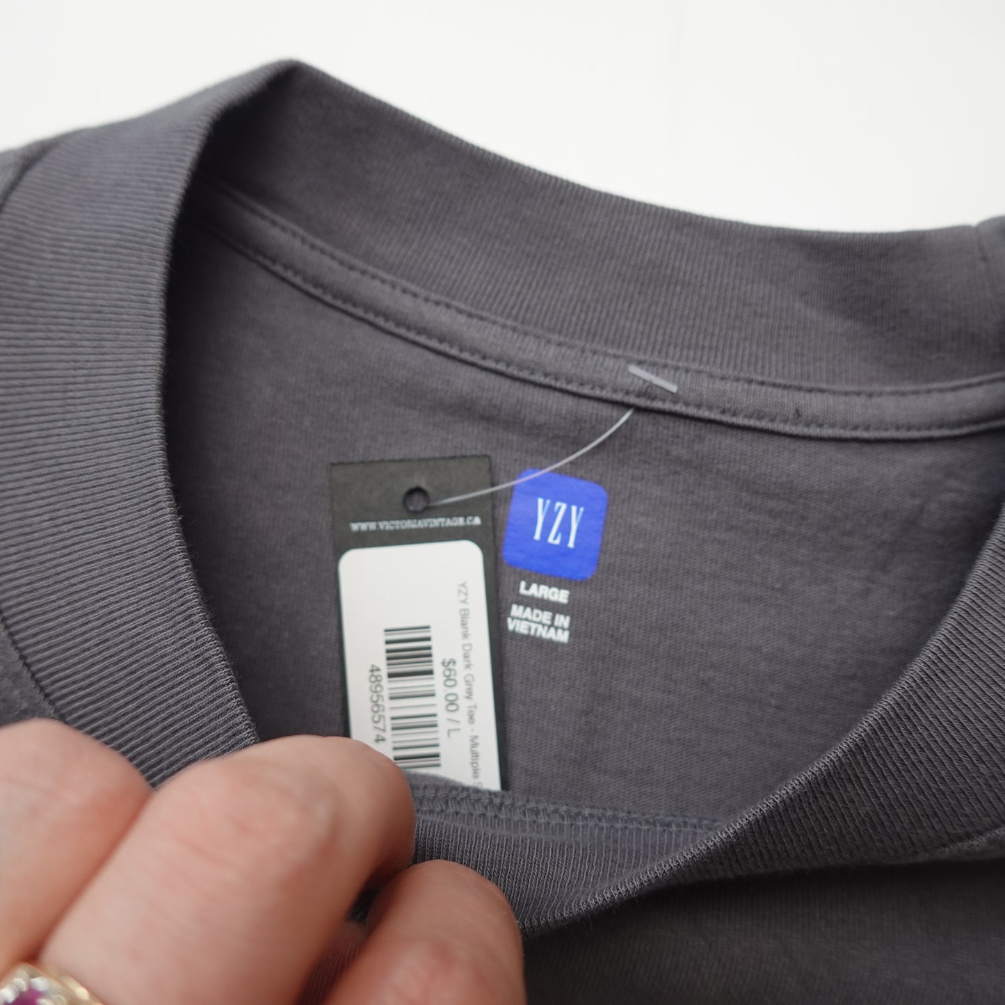 YZY Gap Dark Grey Tee - Multiple Sizes